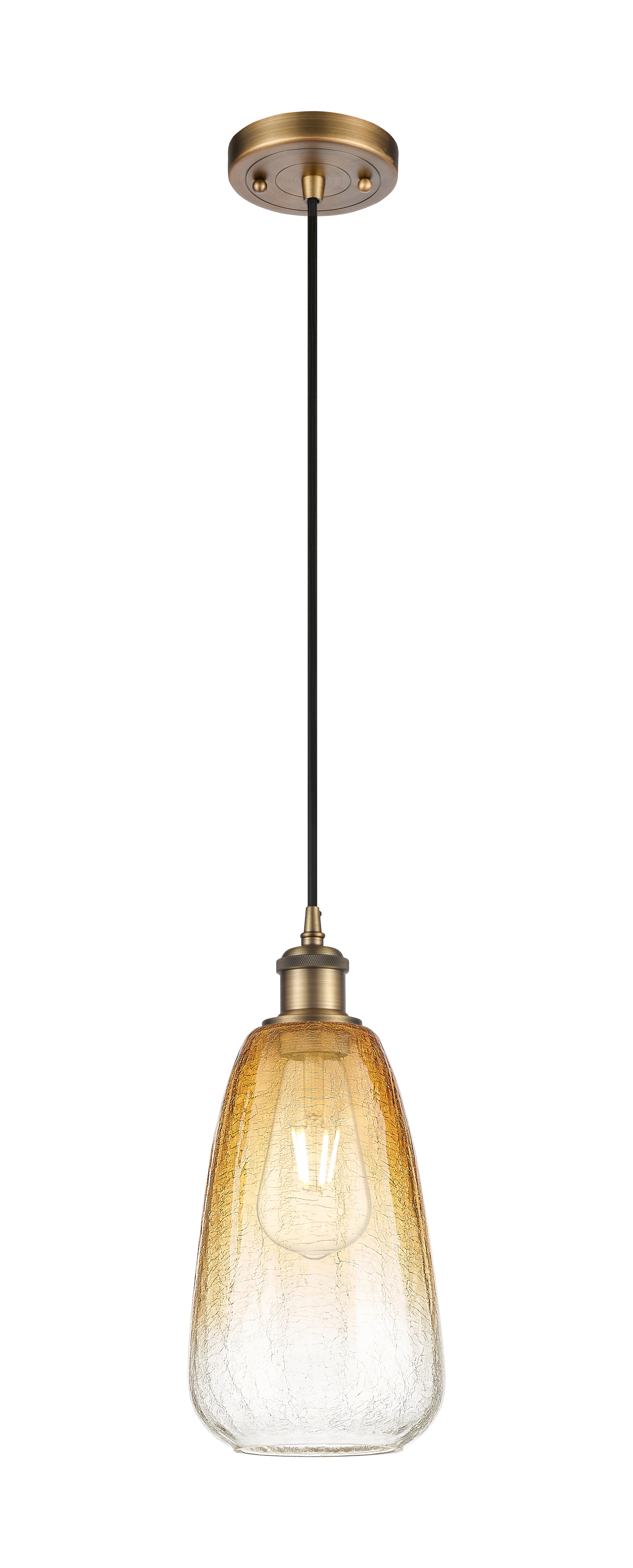 Ballston Mini Pendant Antique Brass 6 Inch