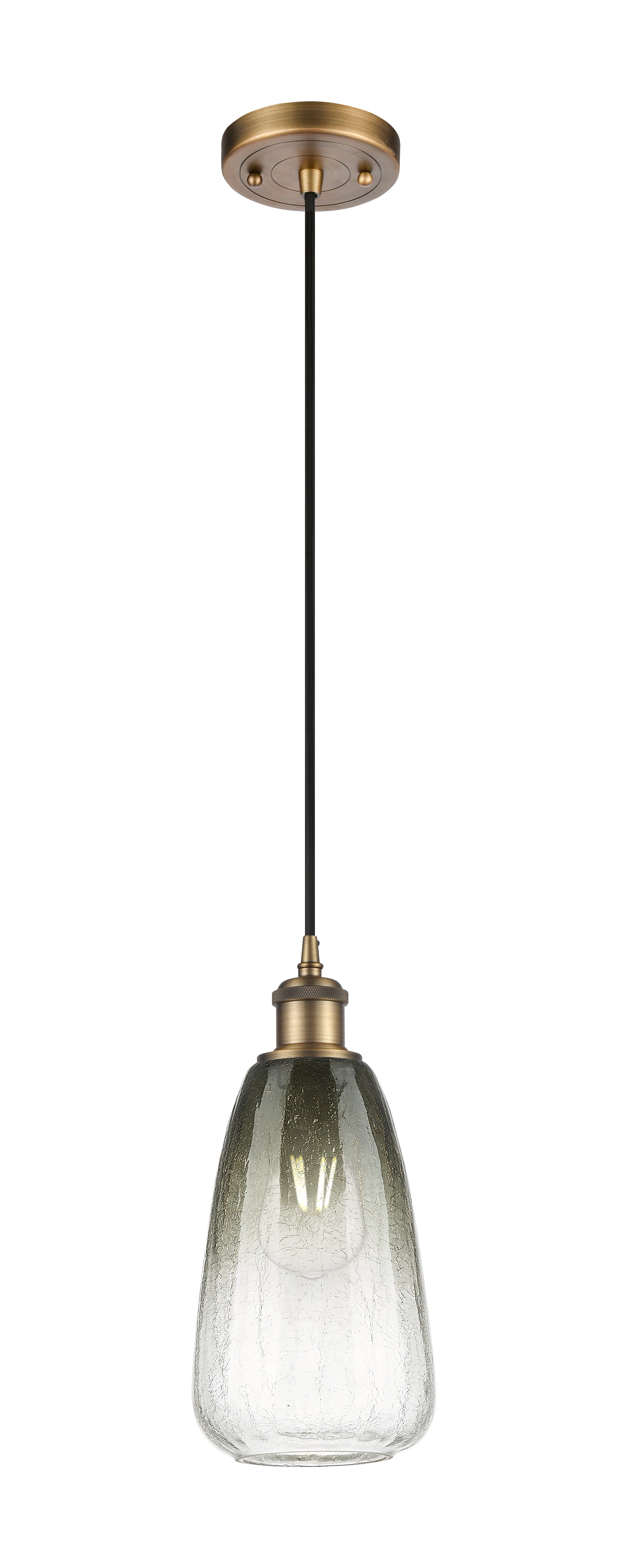 Ballston Mini Pendant Antique Brass 6 Inch