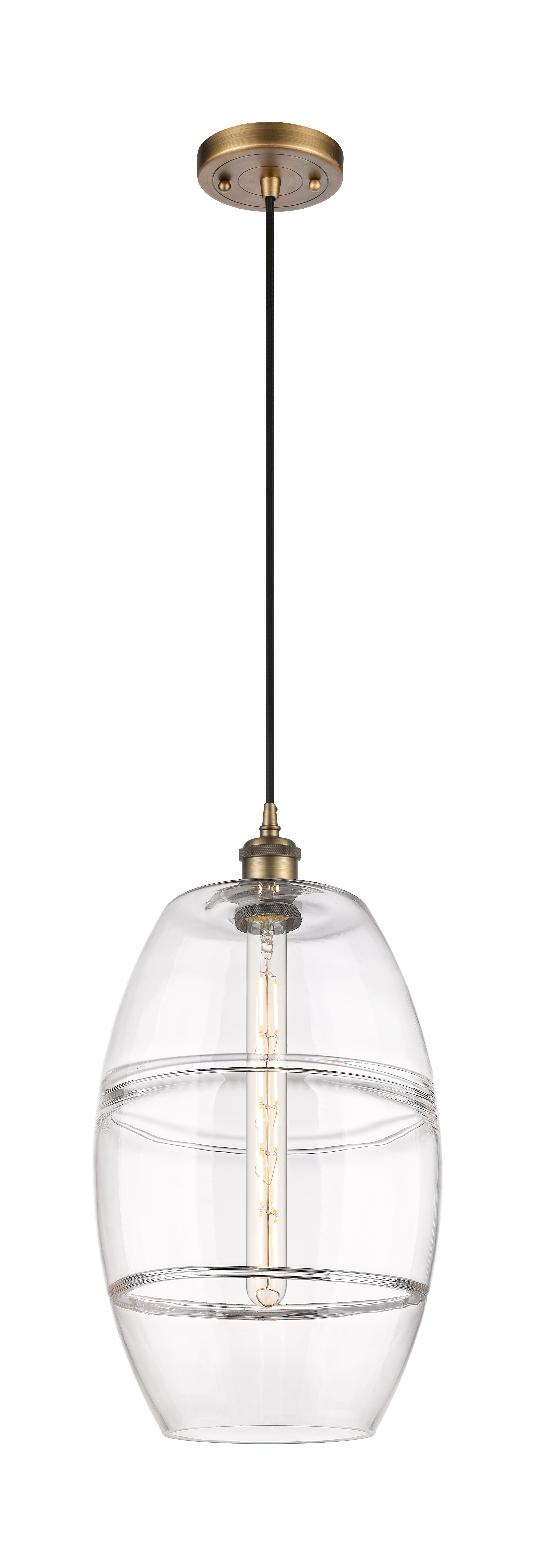 Ballston Mini Pendant Antique Brass Finish