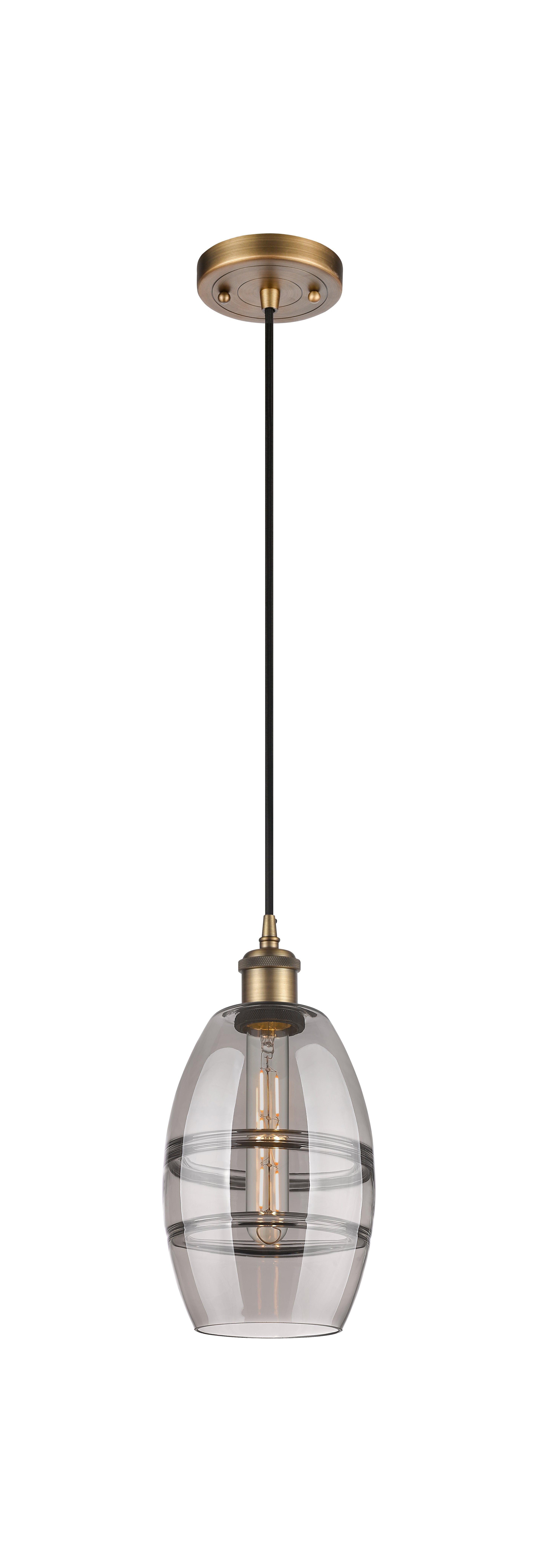 Ballston Mini Pendant Antique Brass Finish