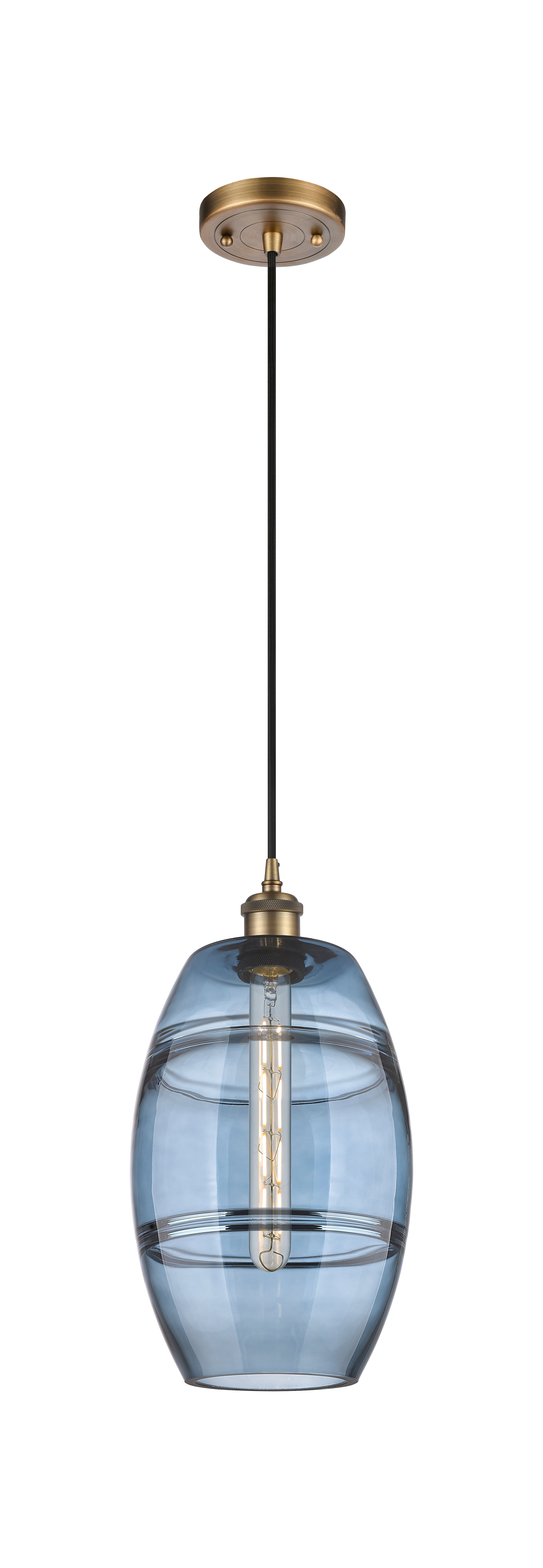 Ballston Mini Pendant Antique Brass Finish