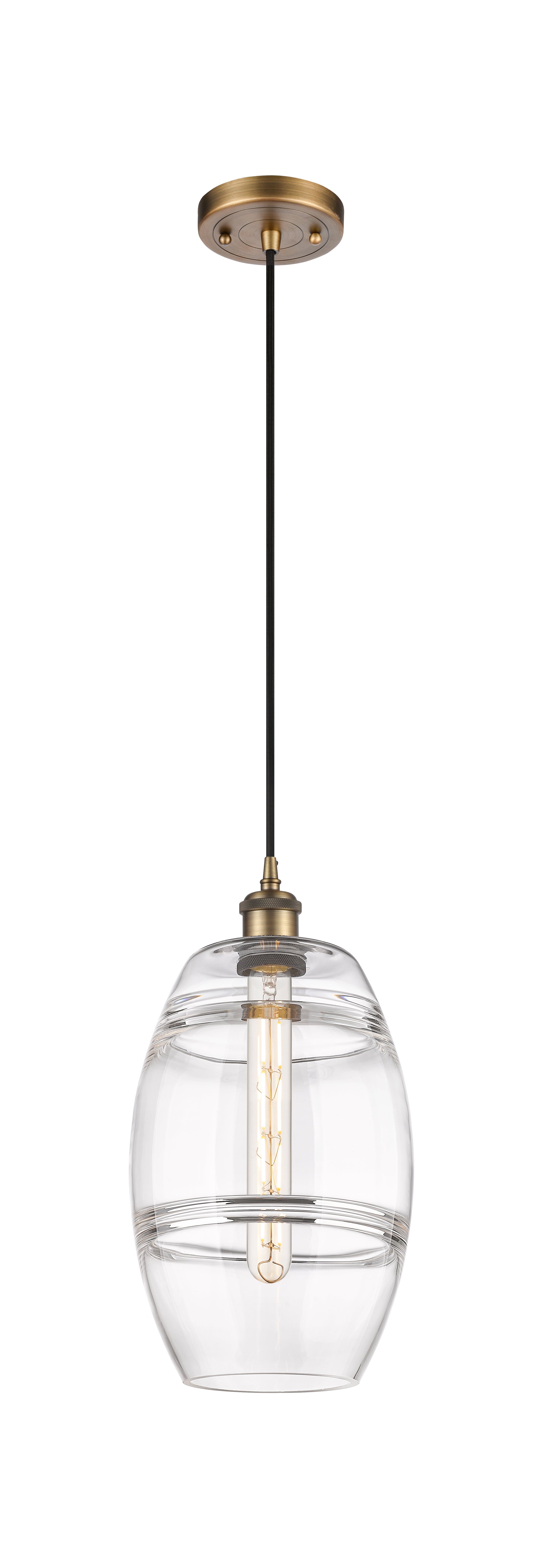 Ballston Mini Pendant Antique Brass Finish