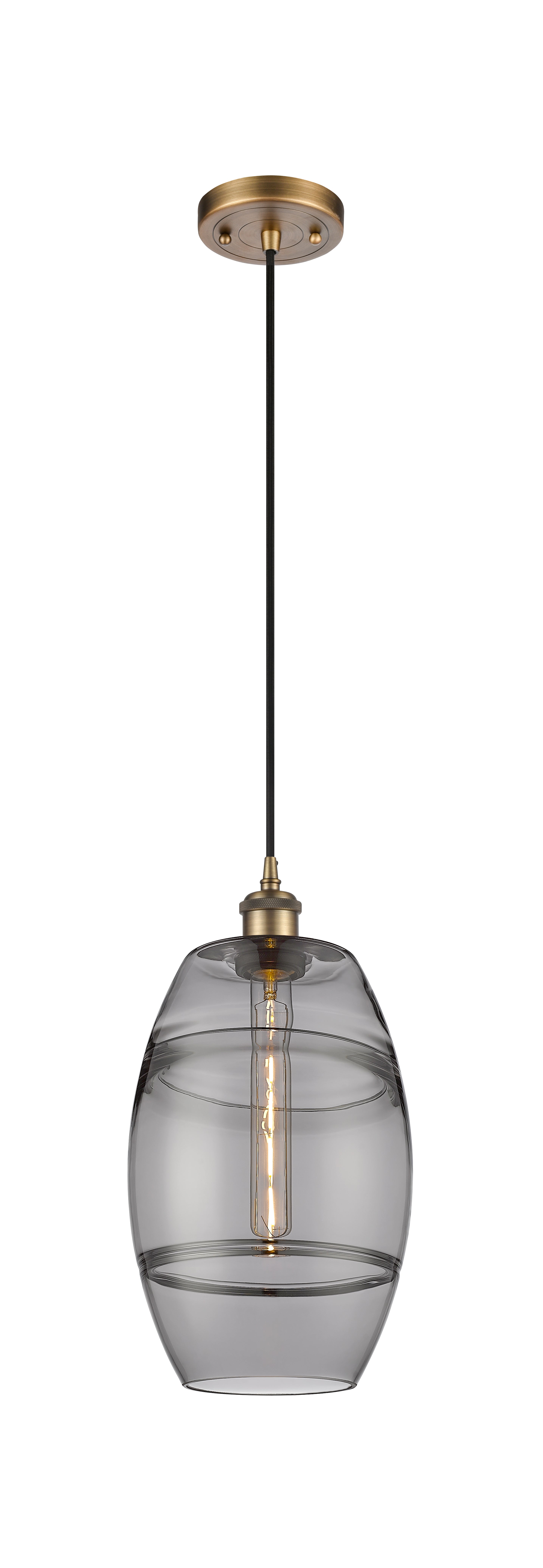 Ballston Mini Pendant Antique Brass Finish