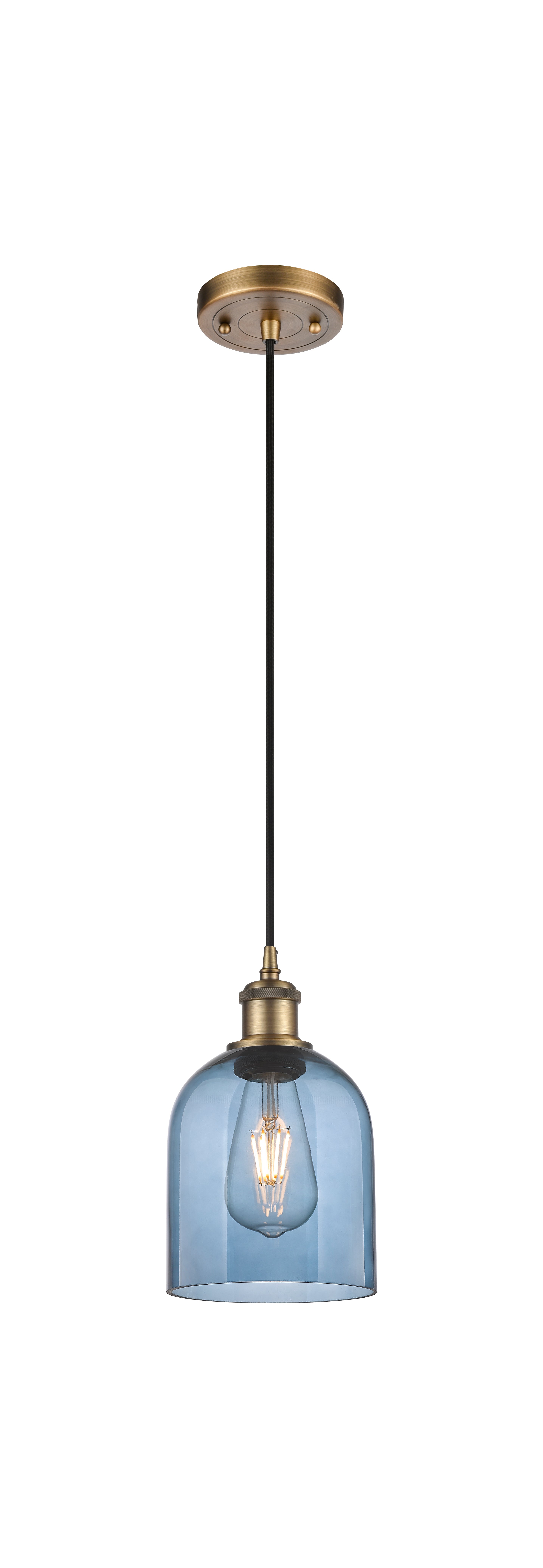 Ballston Mini Pendant Antique Brass Finish
