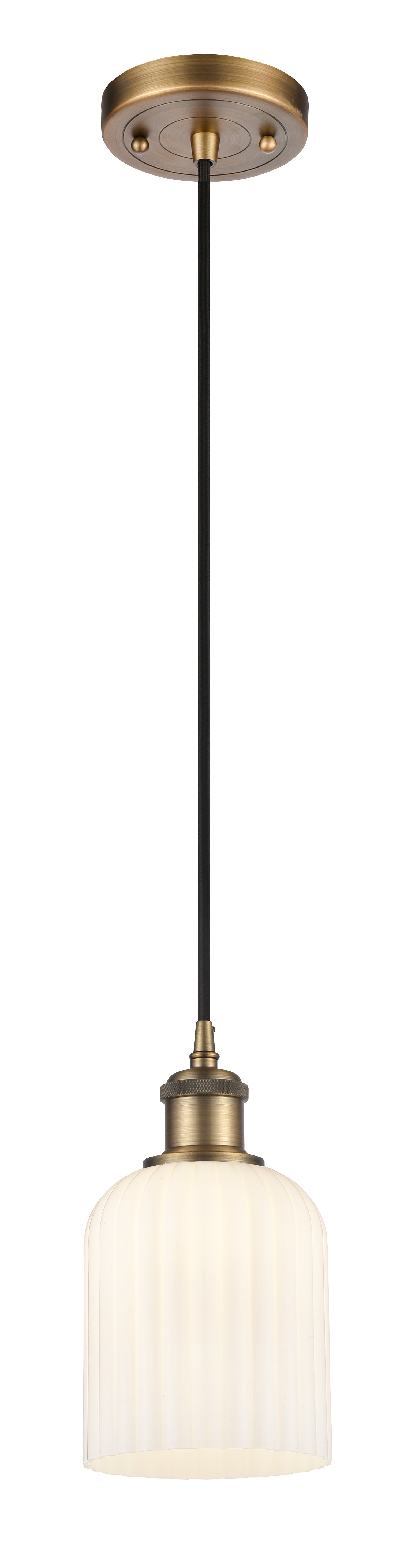 Ballston Mini Pendant Antique Brass Finish
