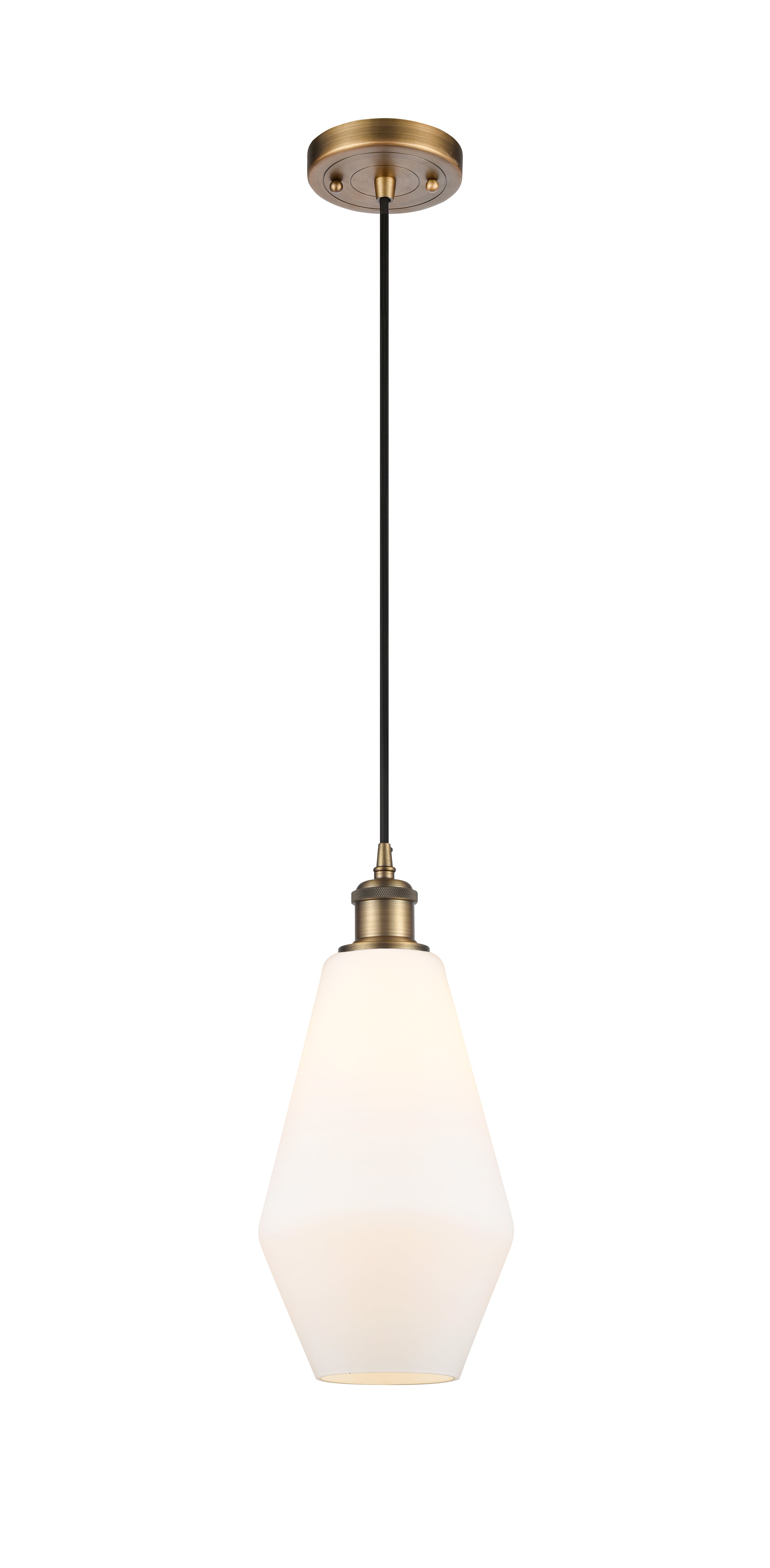Ballston Mini Pendant Antique Brass Finish