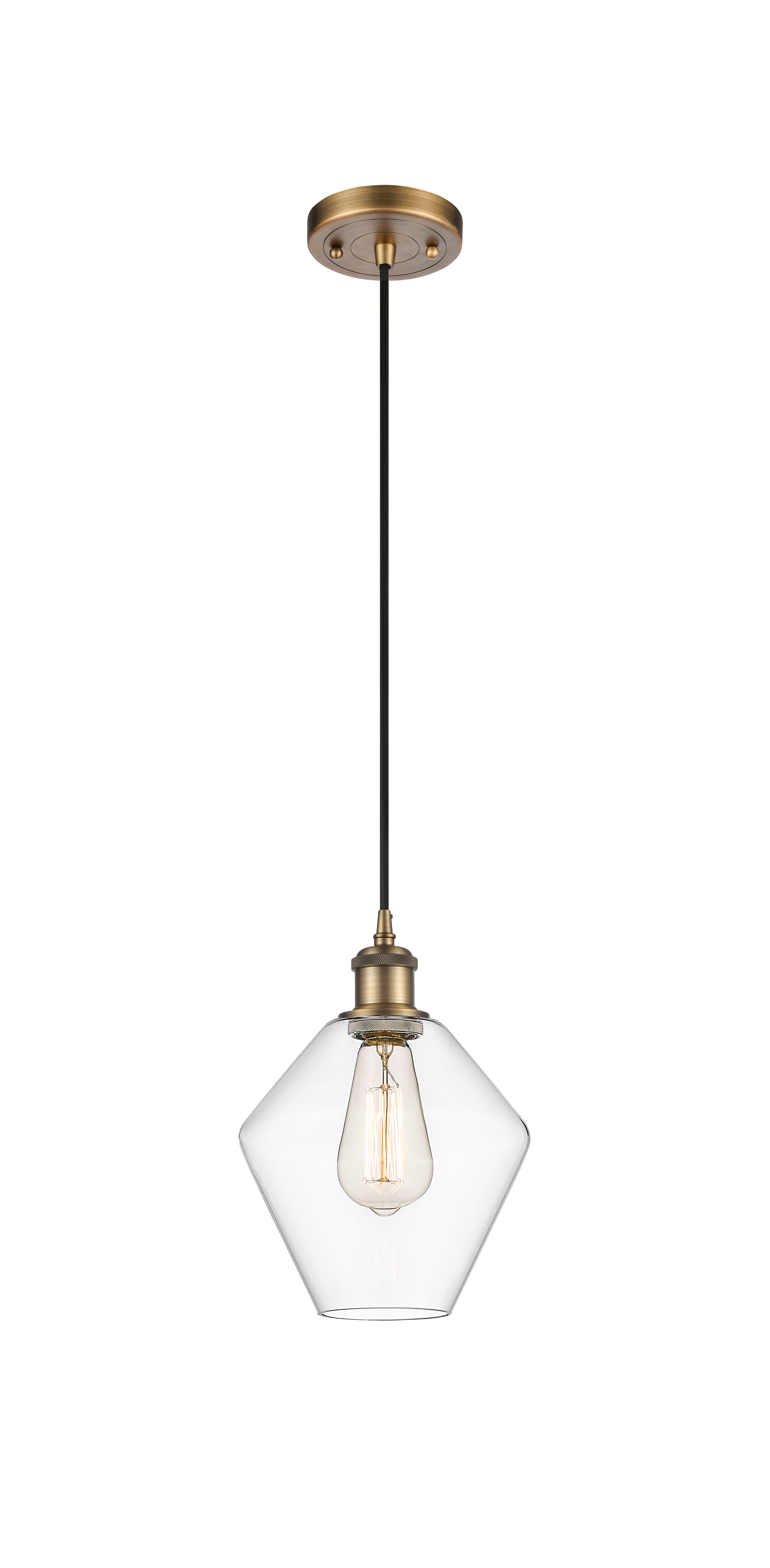 Ballston Mini Pendant Antique Brass Finish