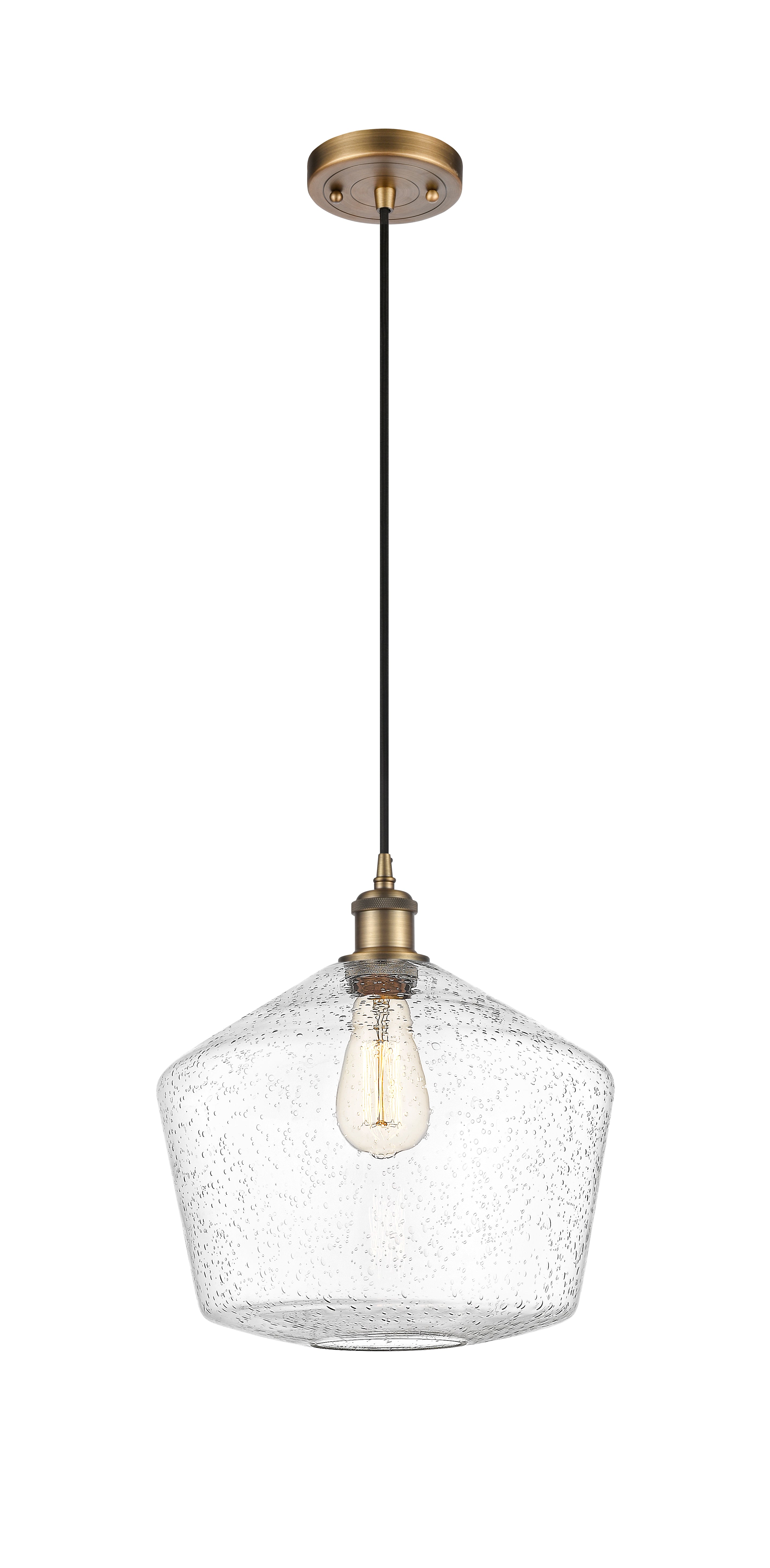 Ballston Mini Pendant Antique Brass 12 Inch