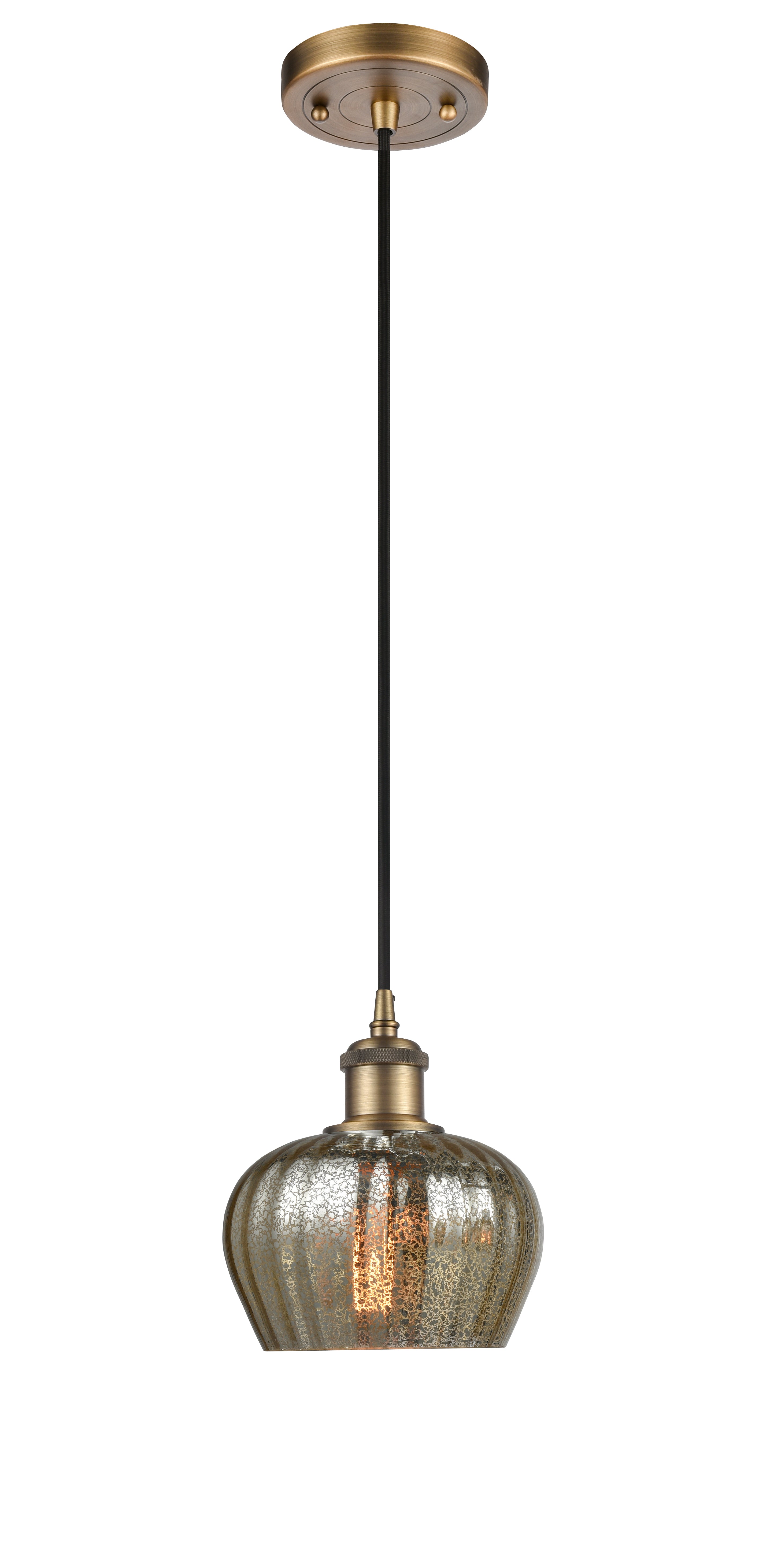 Ballston Mini Pendant Antique Brass Finish