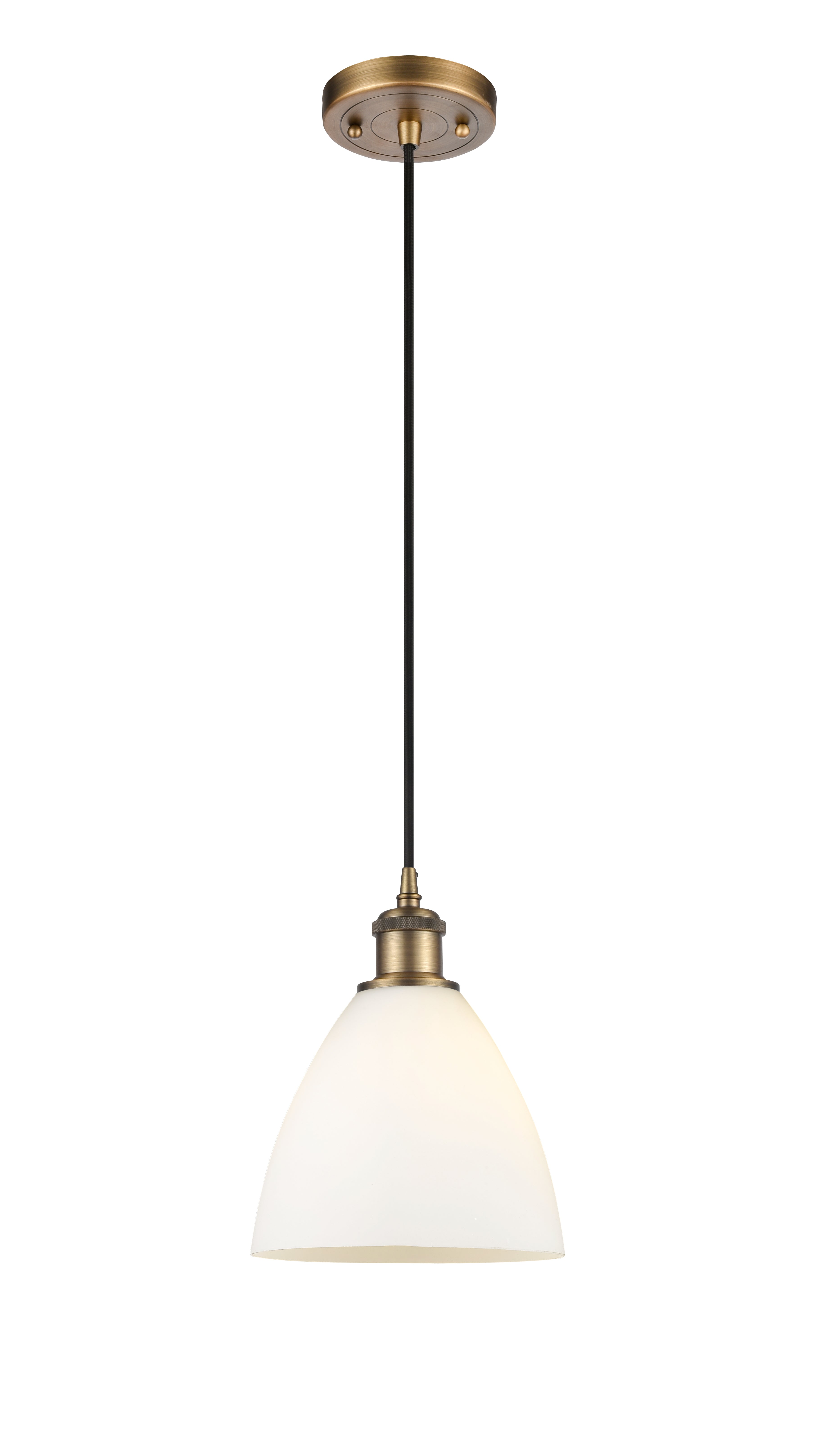 Ballston Mini Pendant Antique Brass Finish