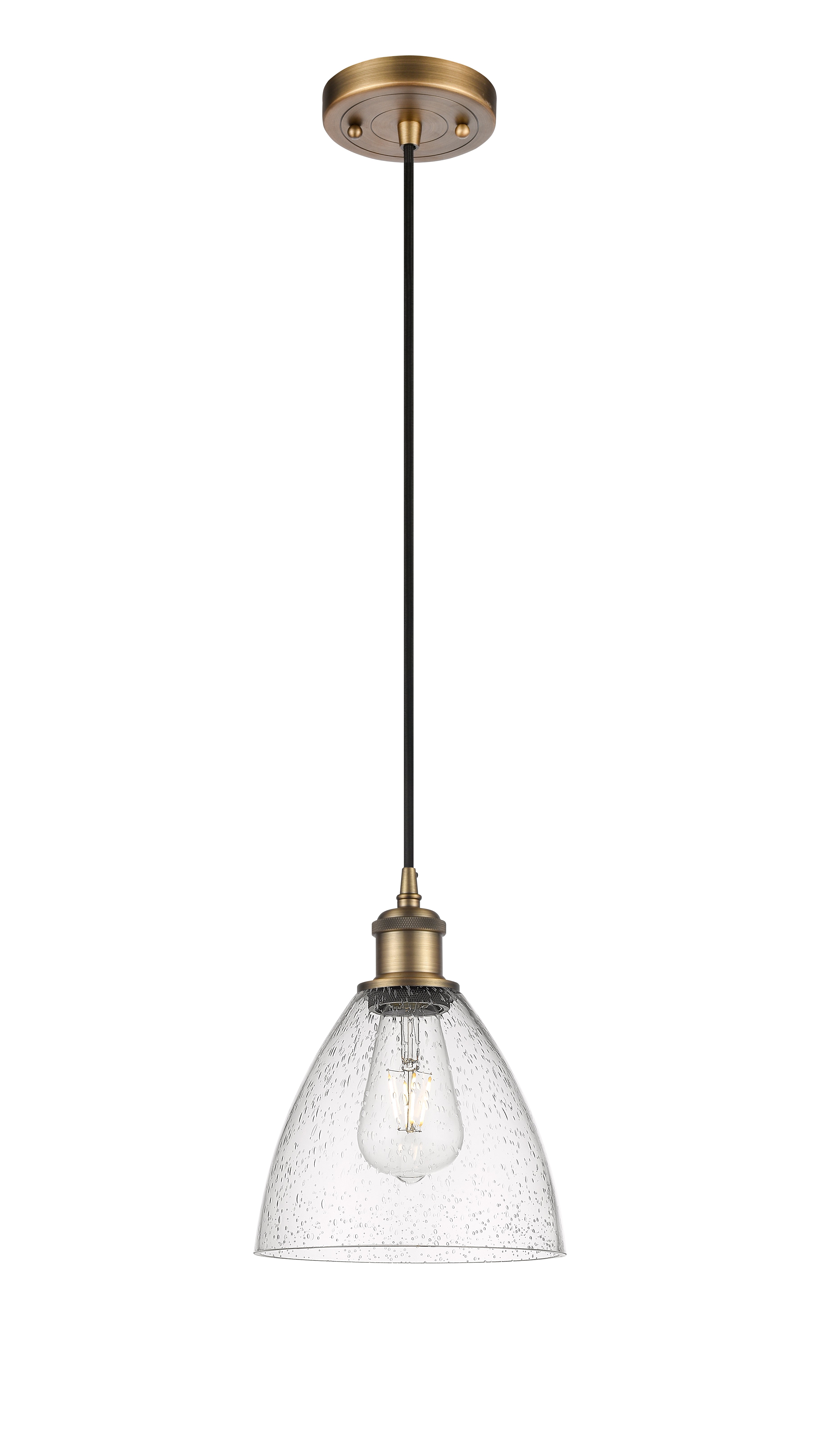 Ballston Mini Pendant Antique Brass Finish