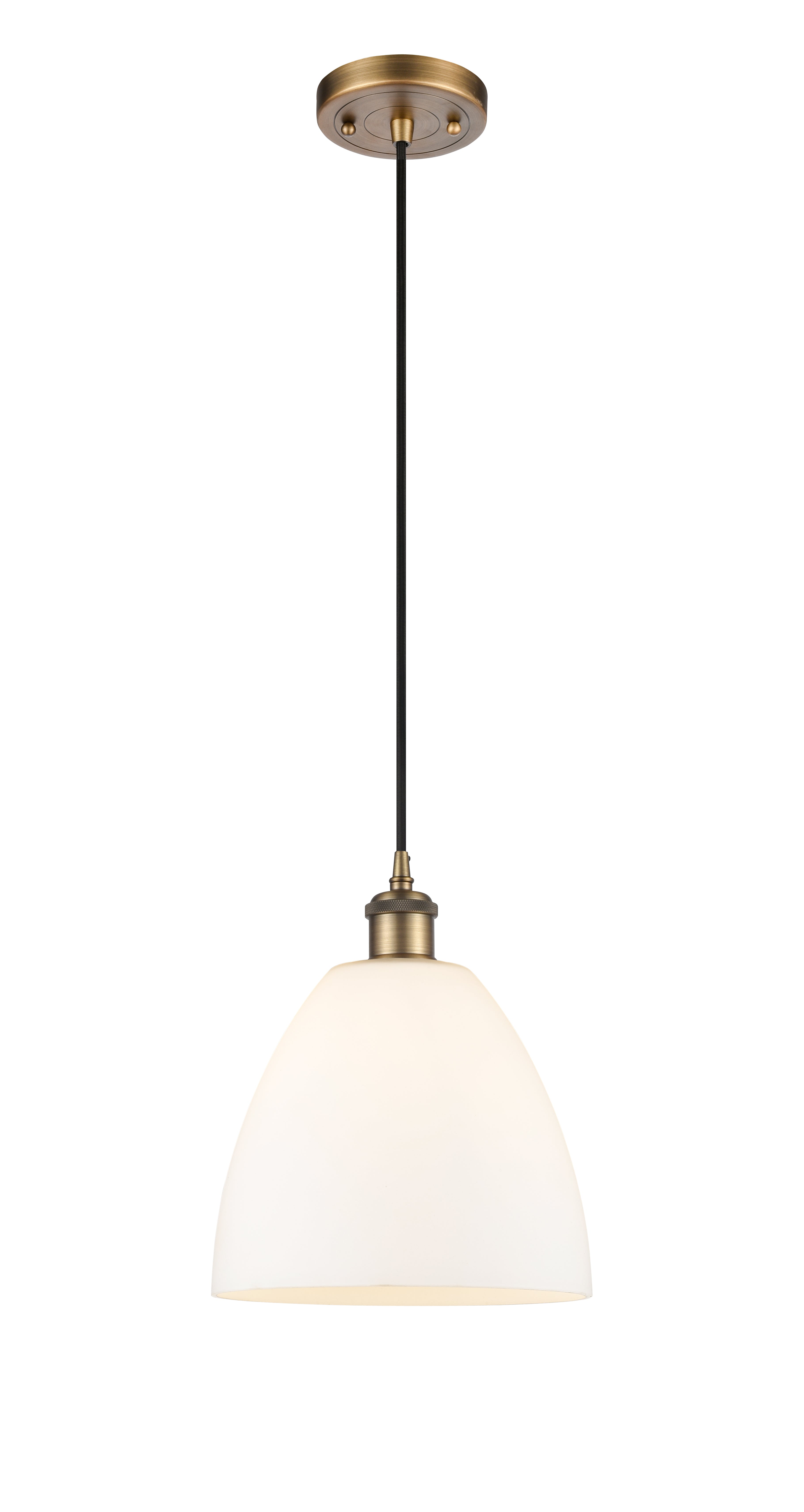Ballston Mini Pendant Antique Brass Finish