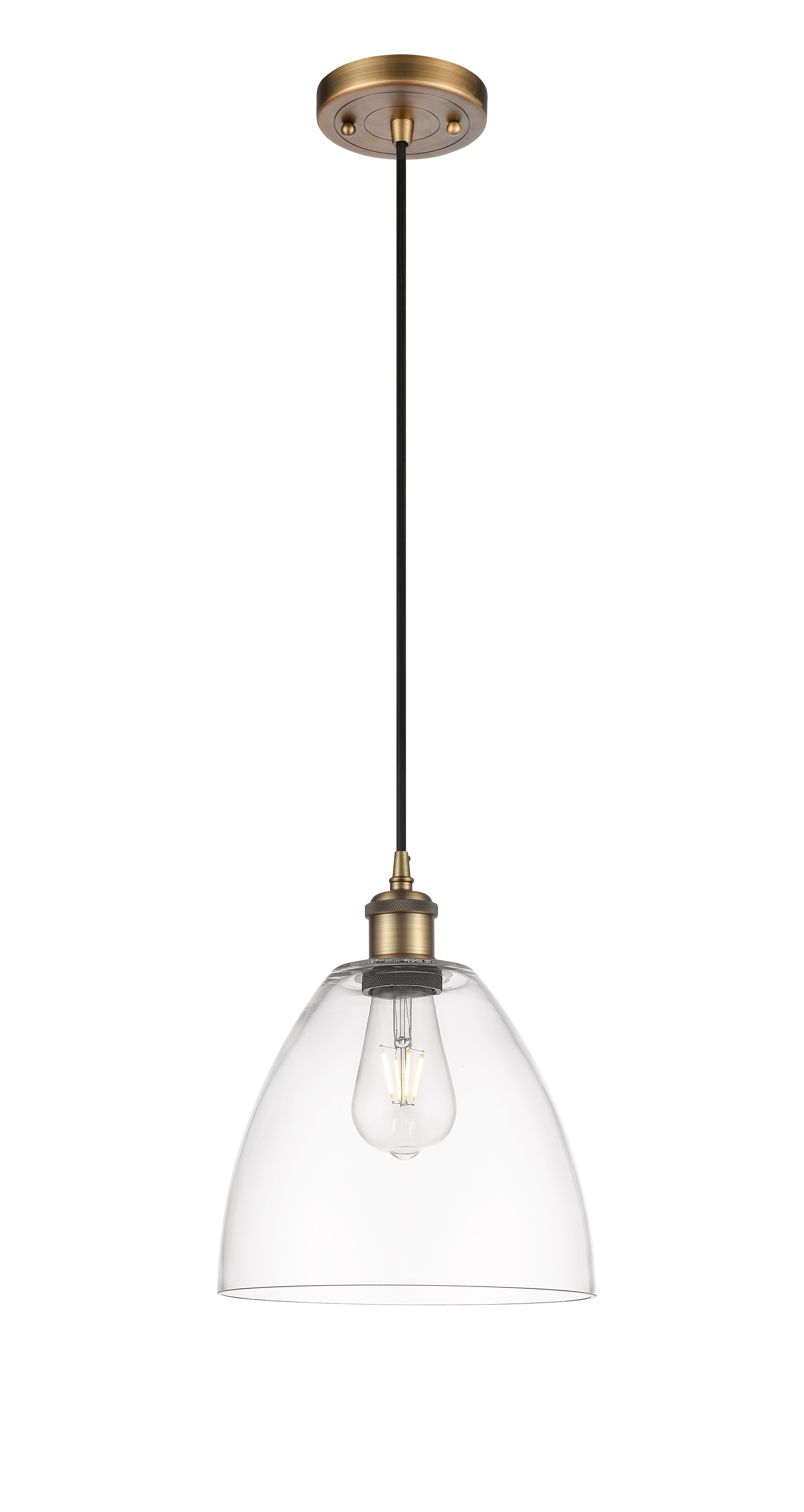 Ballston Mini Pendant Antique Brass Finish