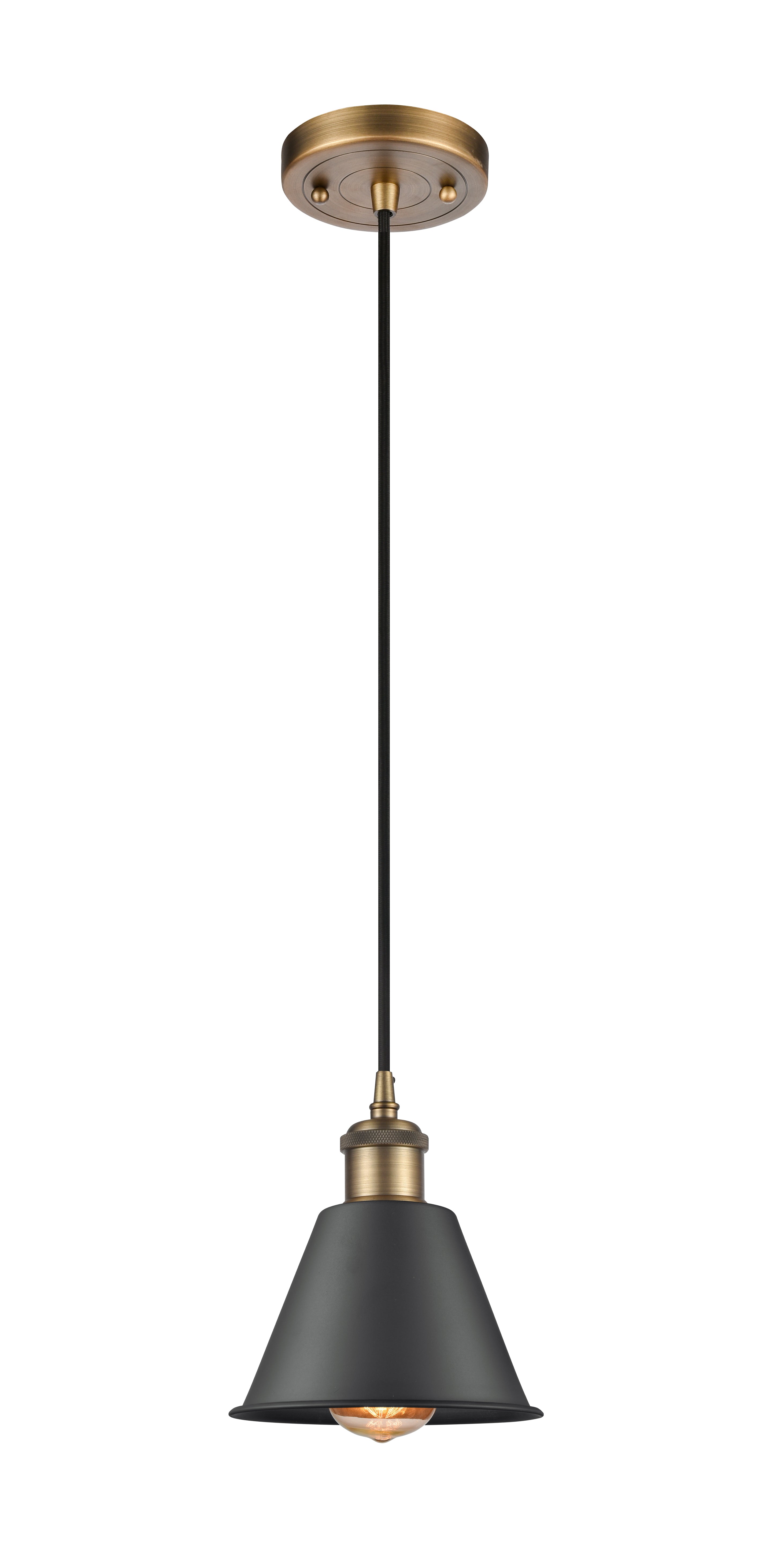 Ballston Mini Pendant Antique Brass Finish