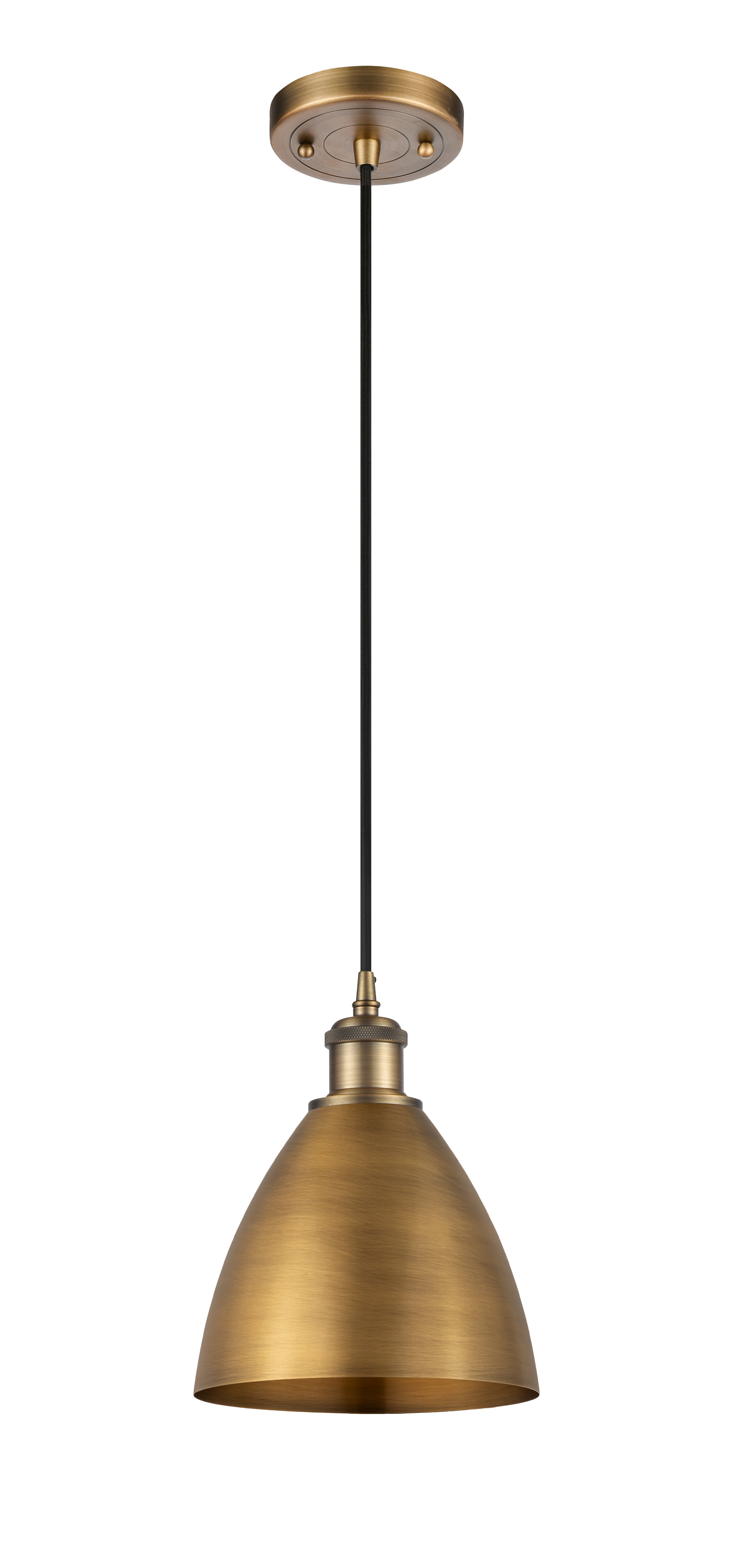 Ballston Mini Pendant Antique Brass Eight