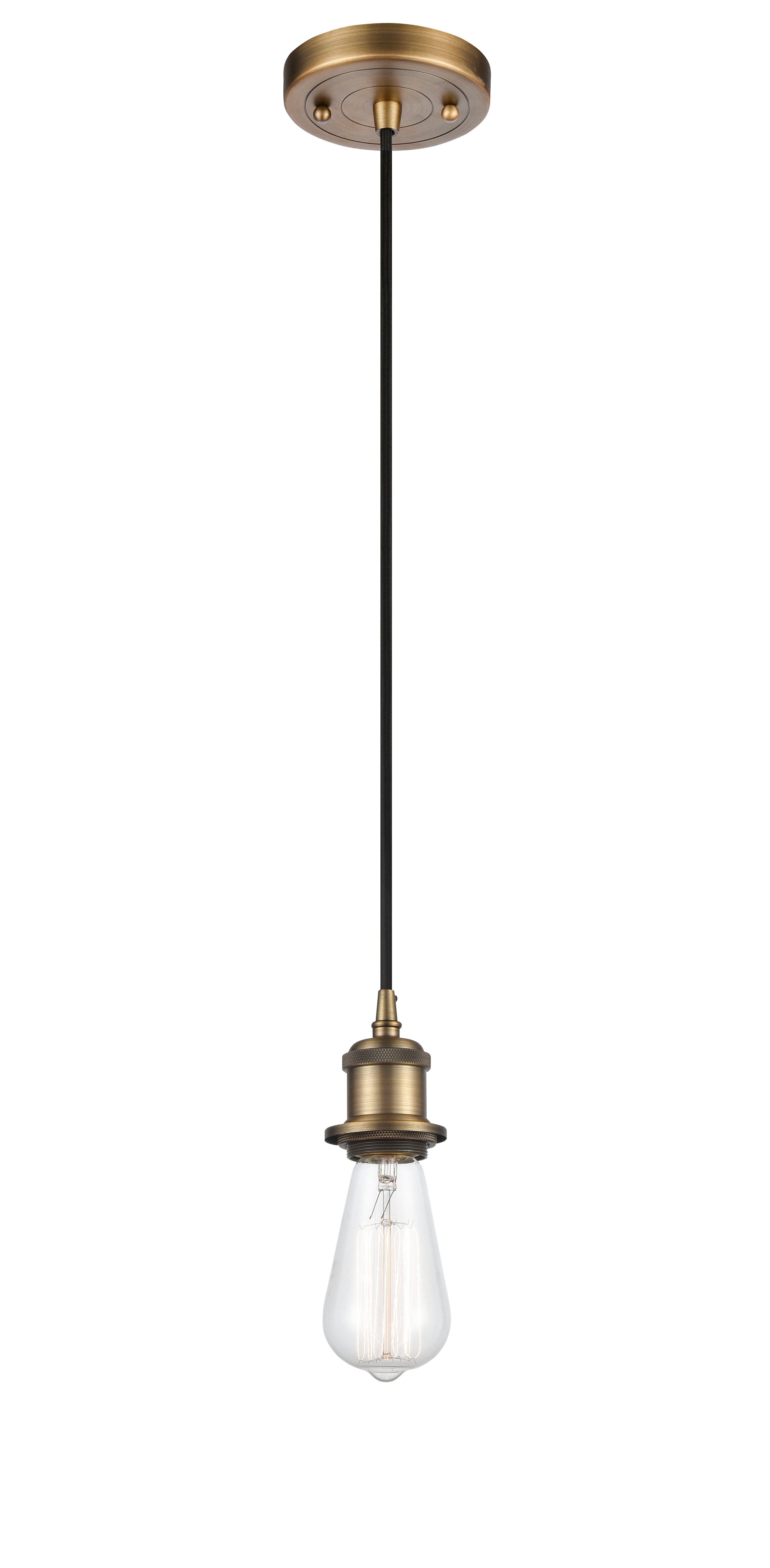 Ballston Mini Pendant Antique Brass Finish