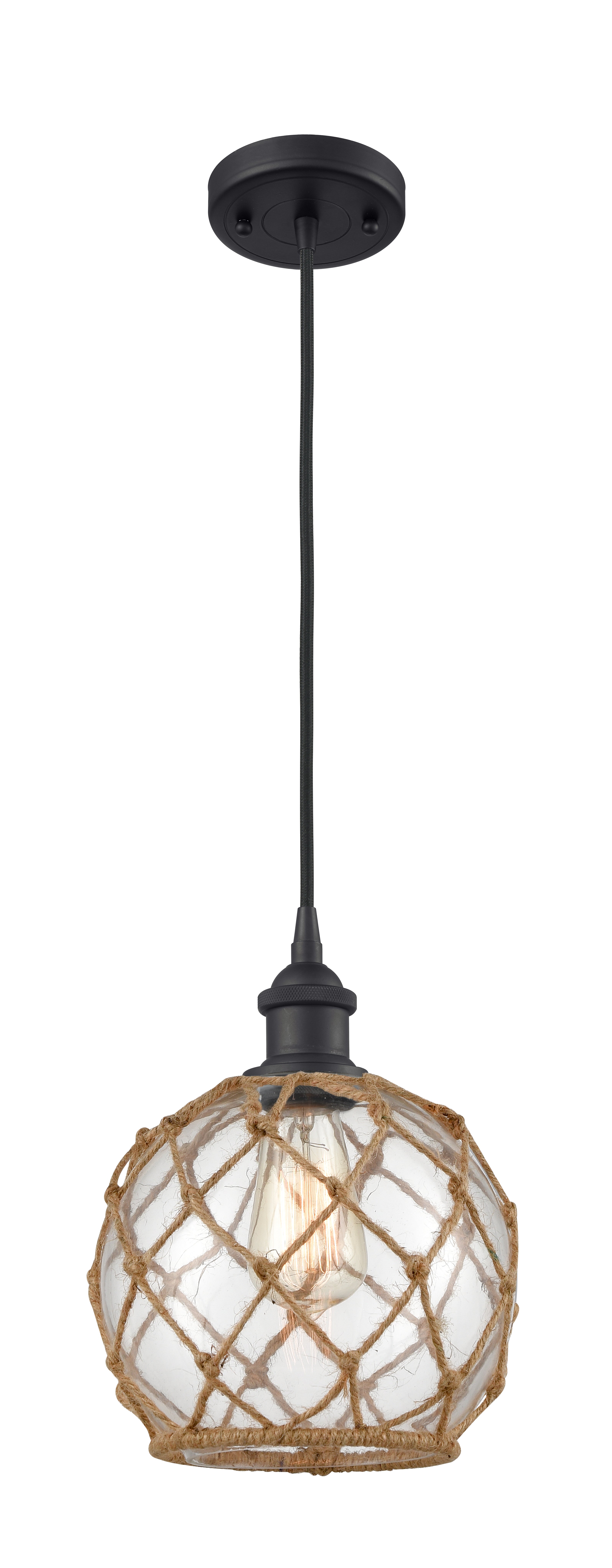 Ballston Mini Pendant Antique Brass 8 Inch