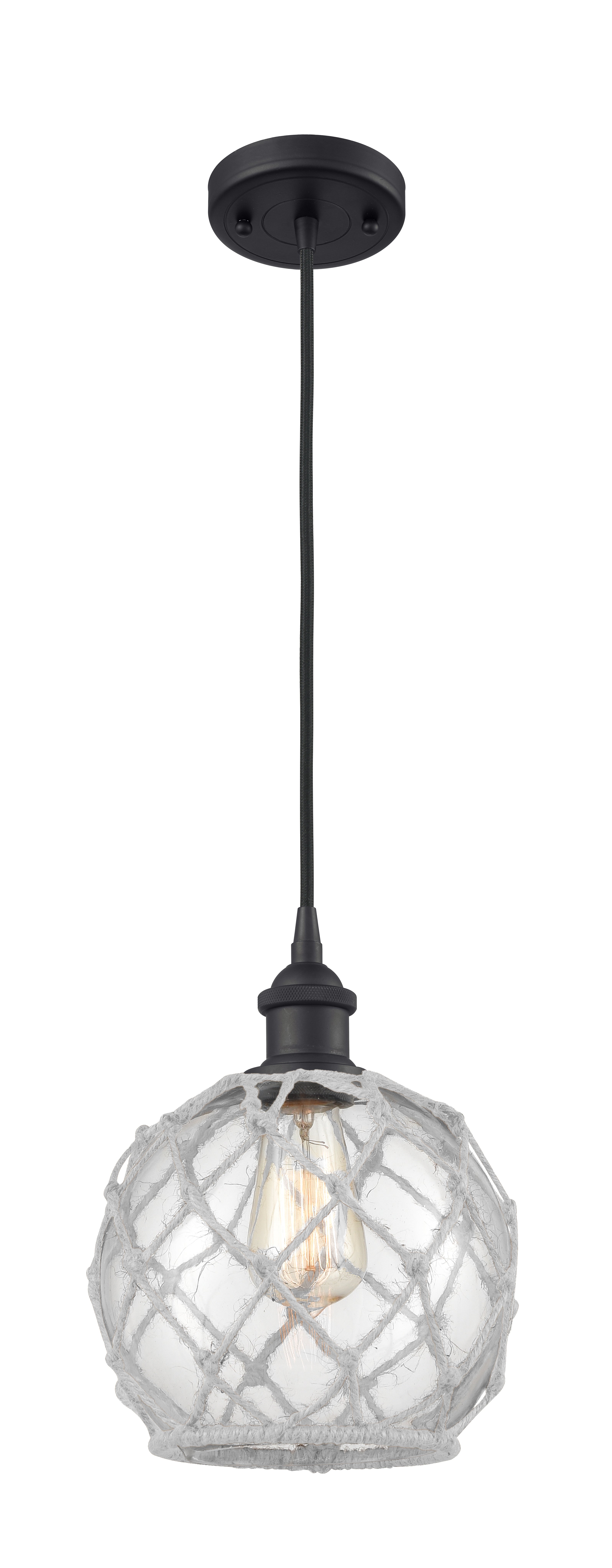 Ballston Mini Pendant Antique Brass 8 Inch