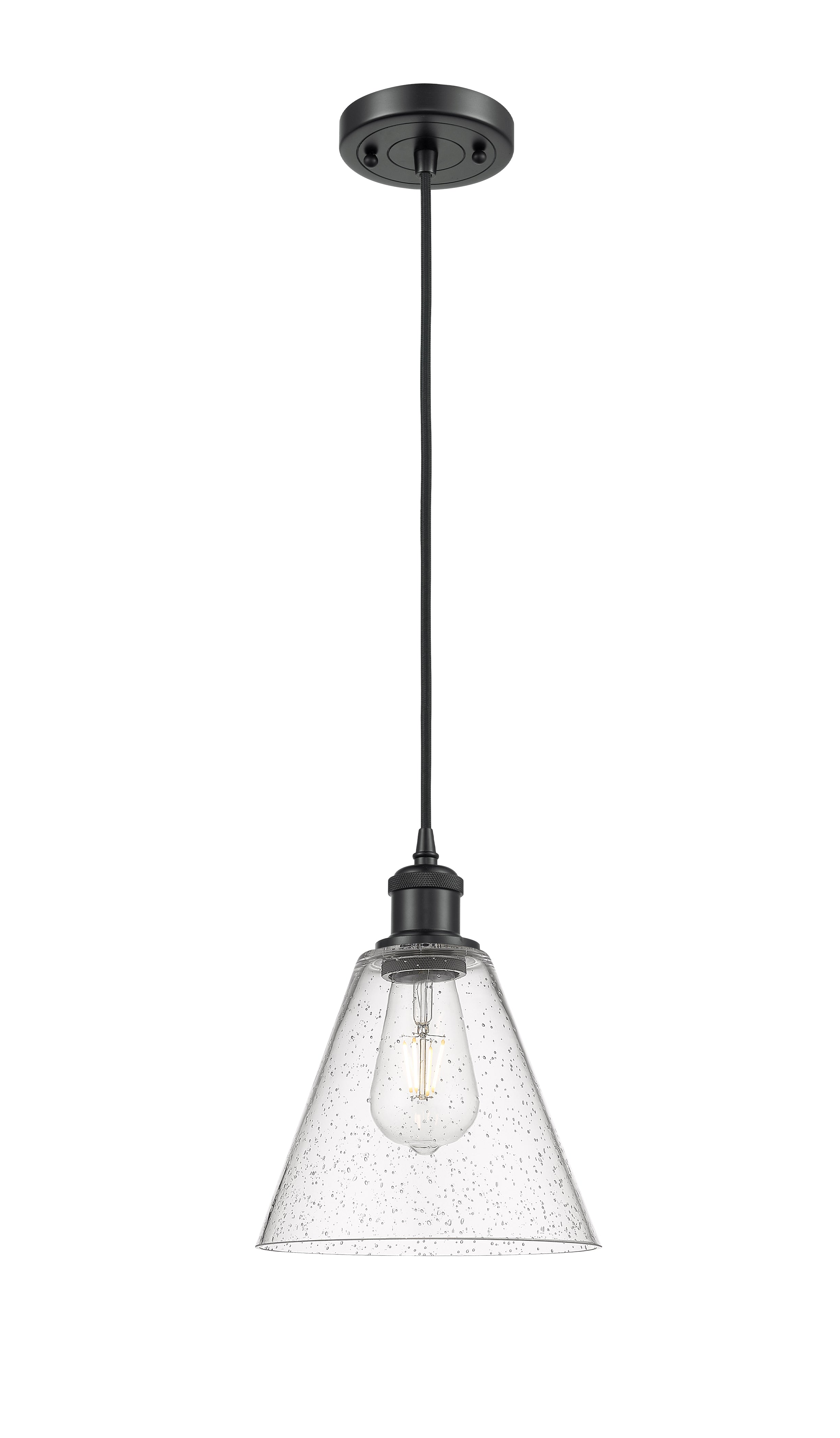 Ballston Mini Pendant 8 Inch Antique Brass