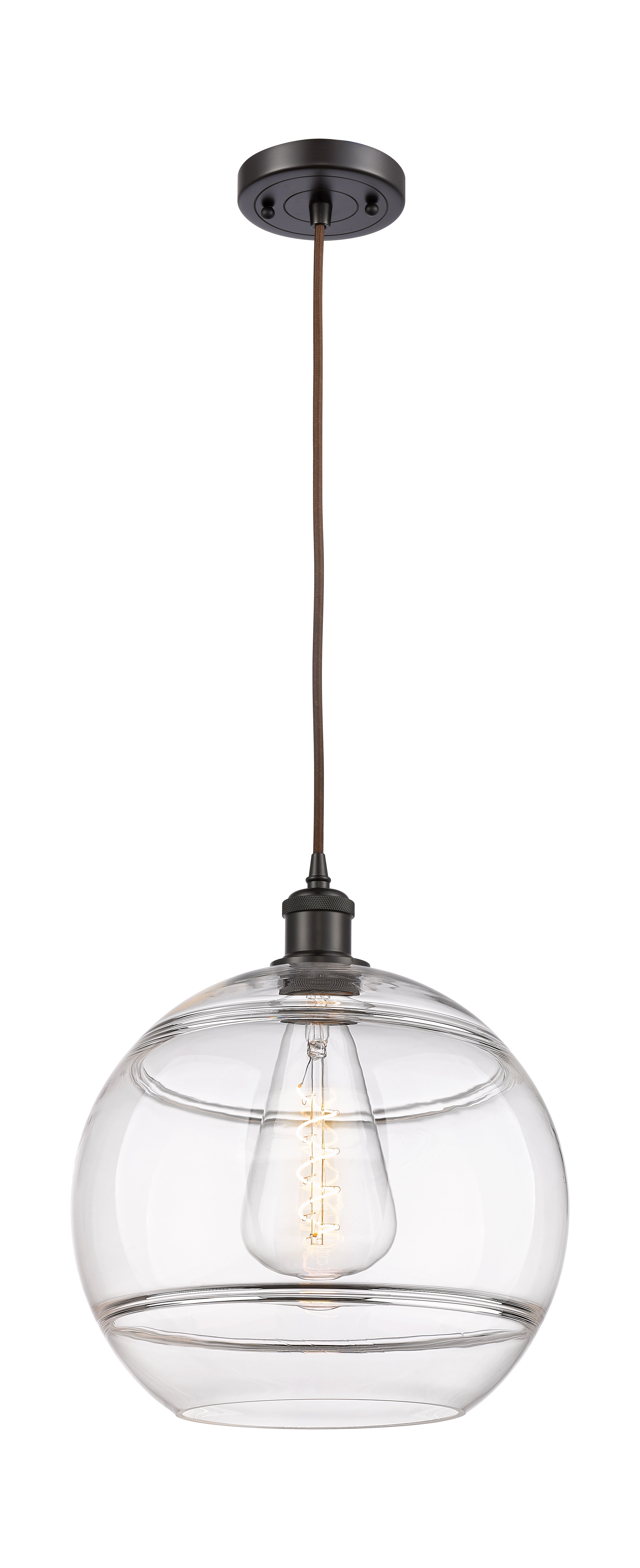 Ballston Mini Pendant Antique Brass Glass