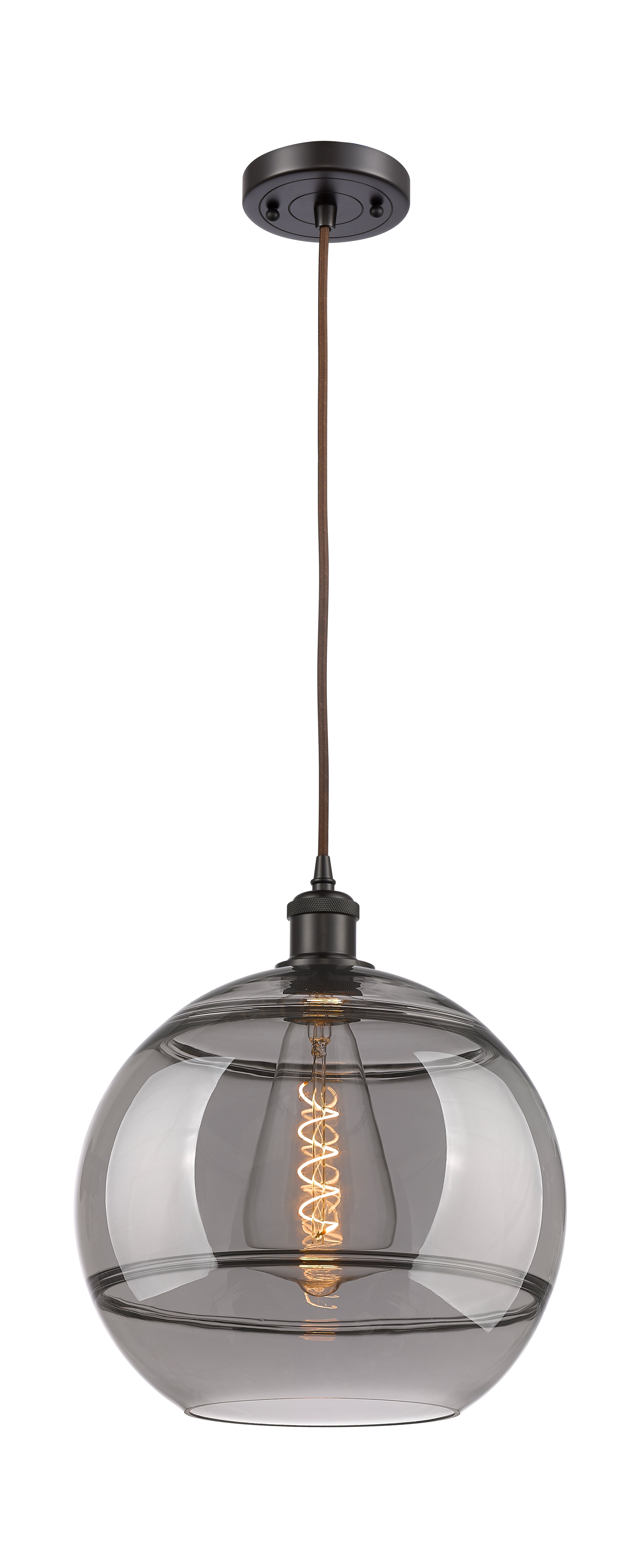 Ballston Mini Pendant Antique Brass Glass
