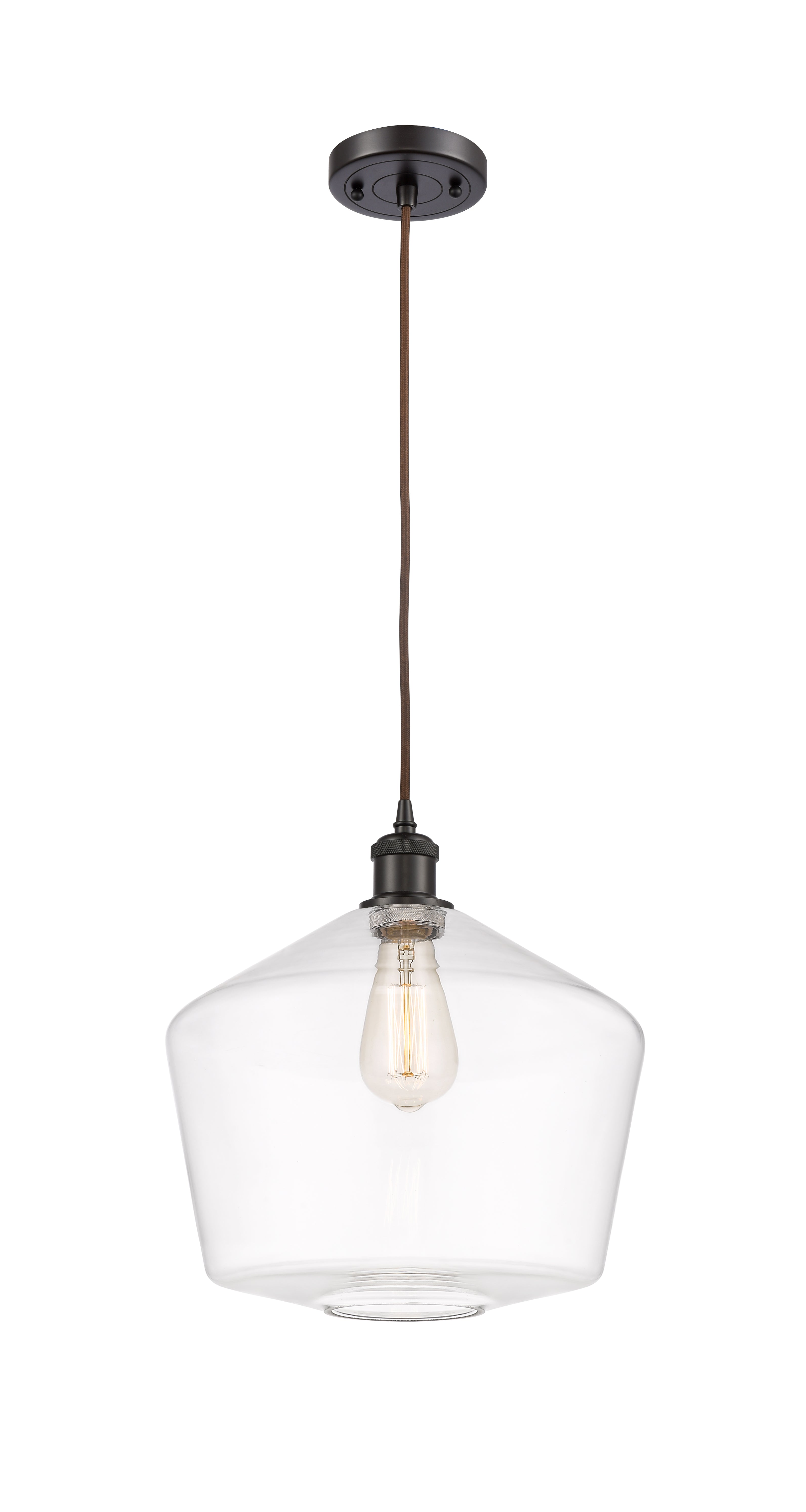 Ballston Mini Pendant Antique Brass 12 Inch