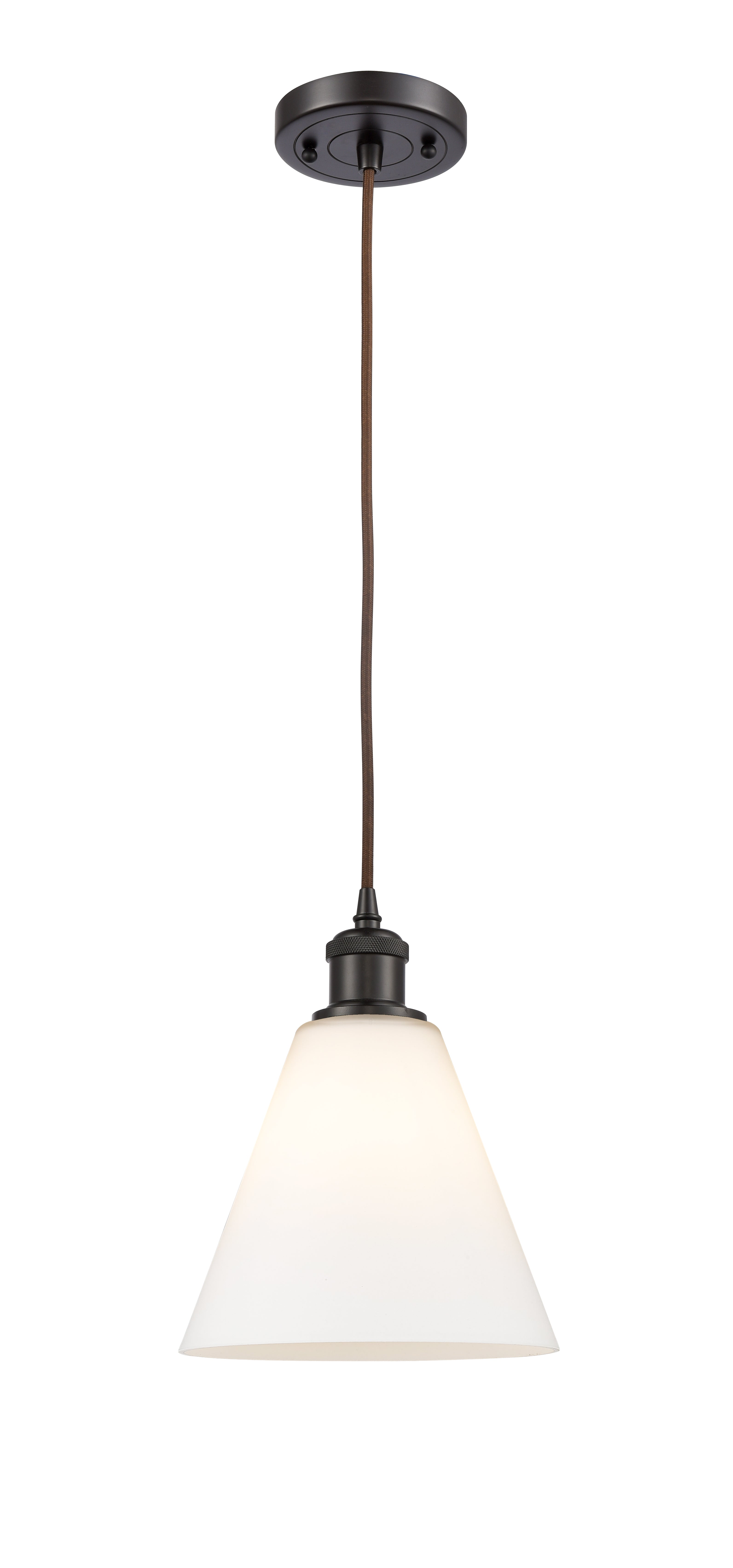 Ballston Mini Pendant 8 Inch Antique Brass