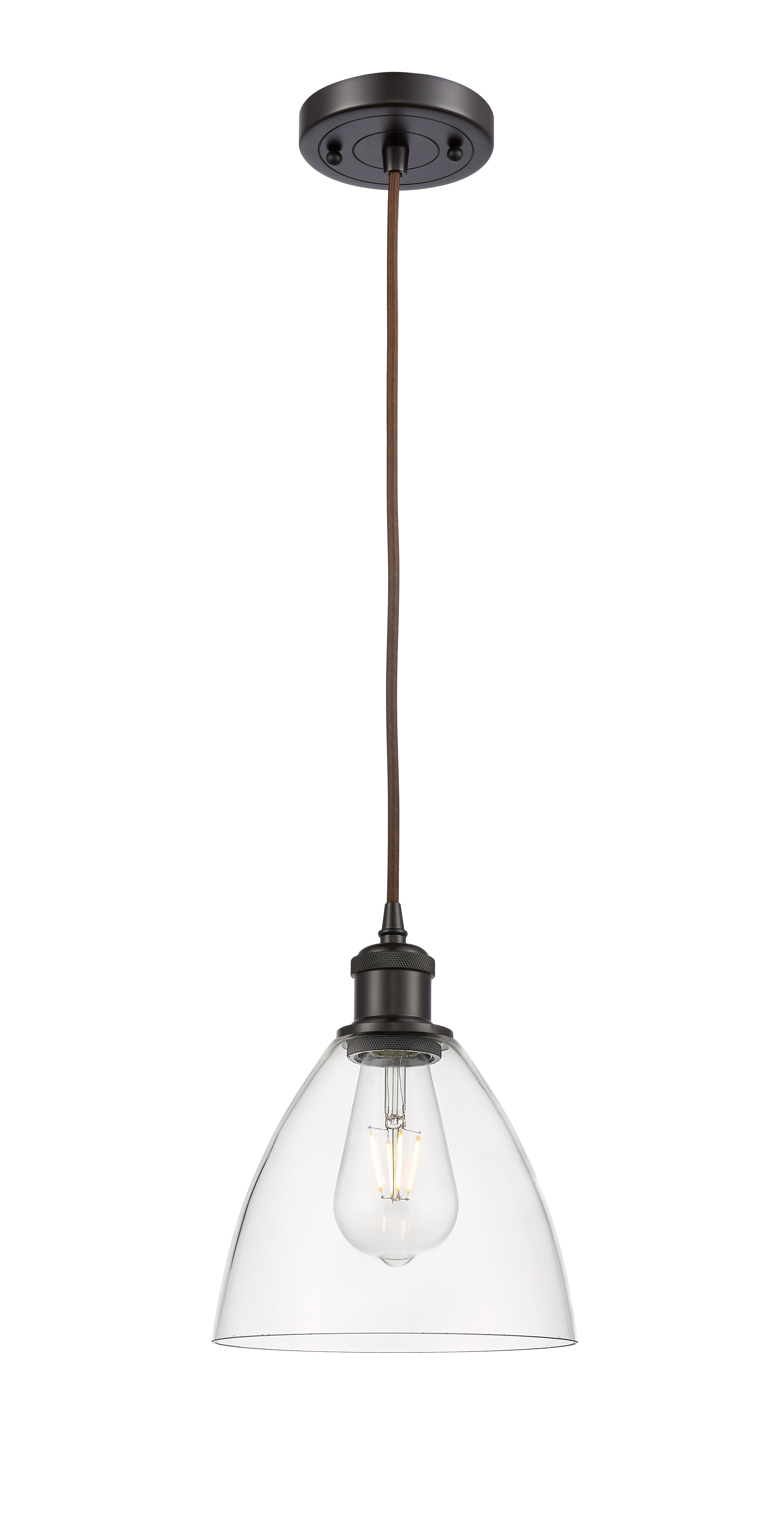 Ballston Mini Pendant Antique Brass Finish