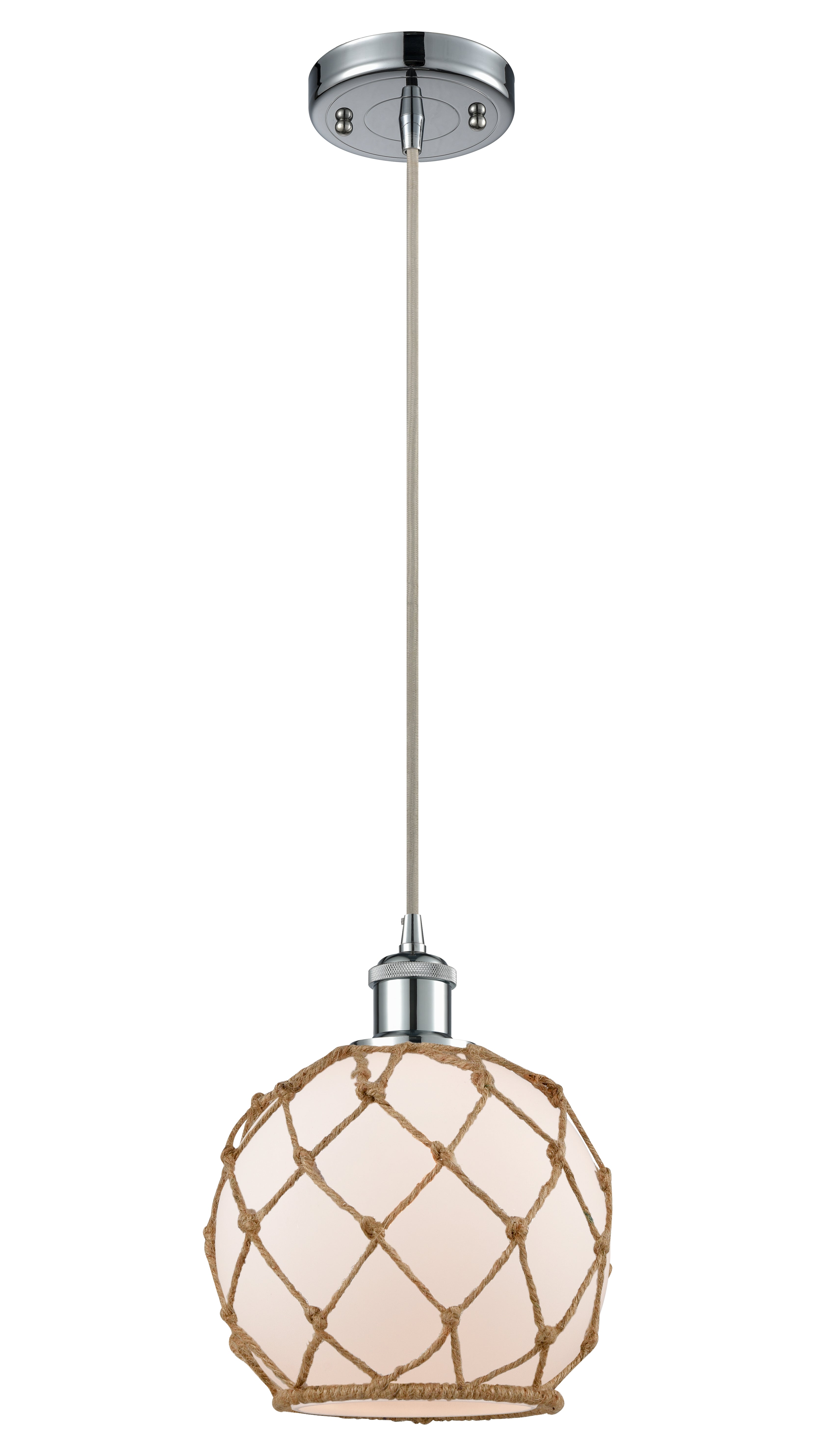 Ballston Mini Pendant Antique Brass 8 Inch