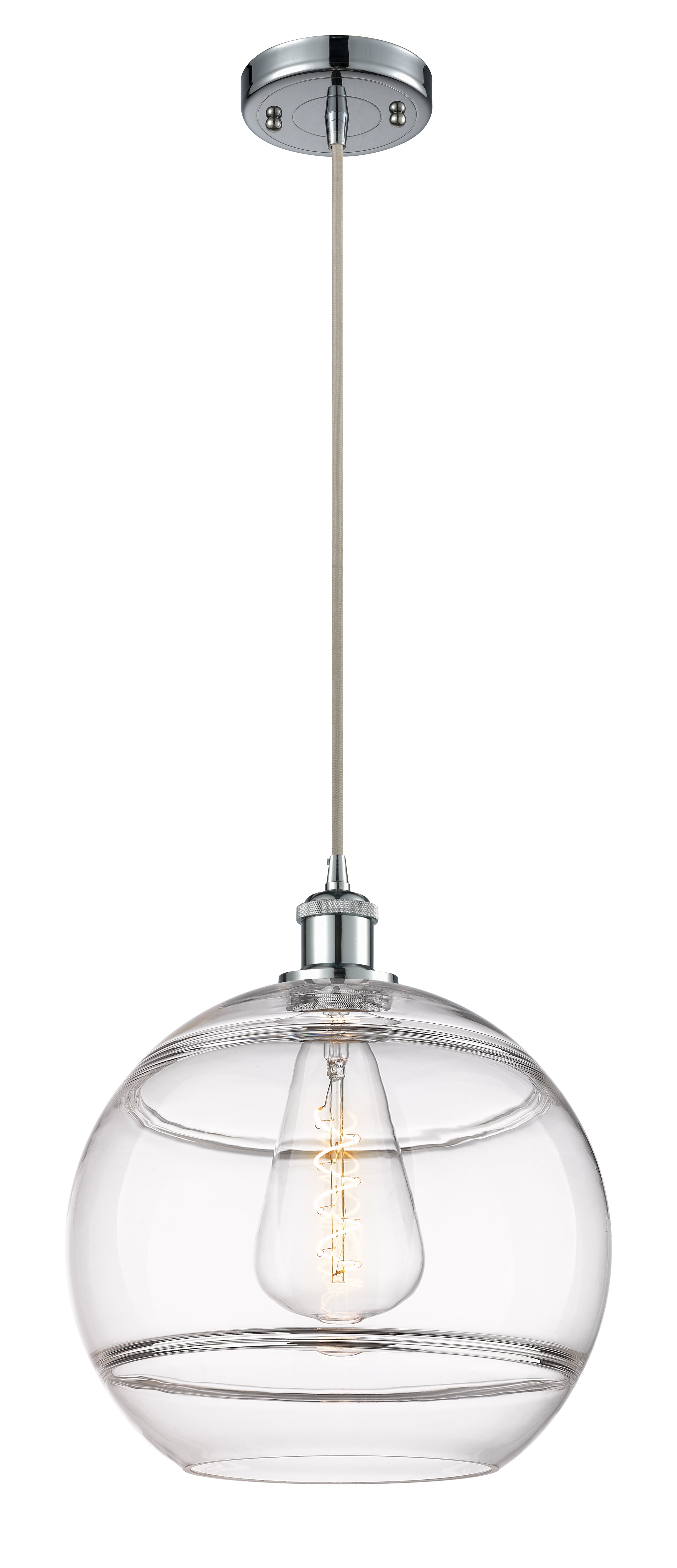 Ballston Mini Pendant Antique Brass Glass