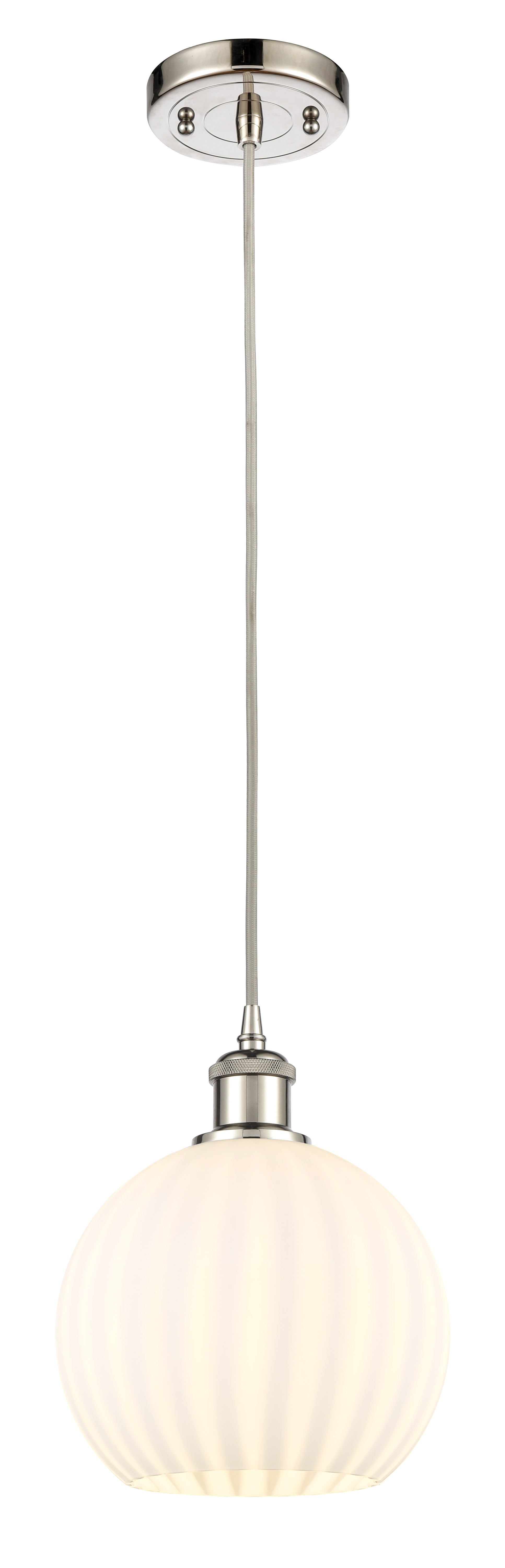 Ballston Mini Pendant Antique Brass 8 Inch