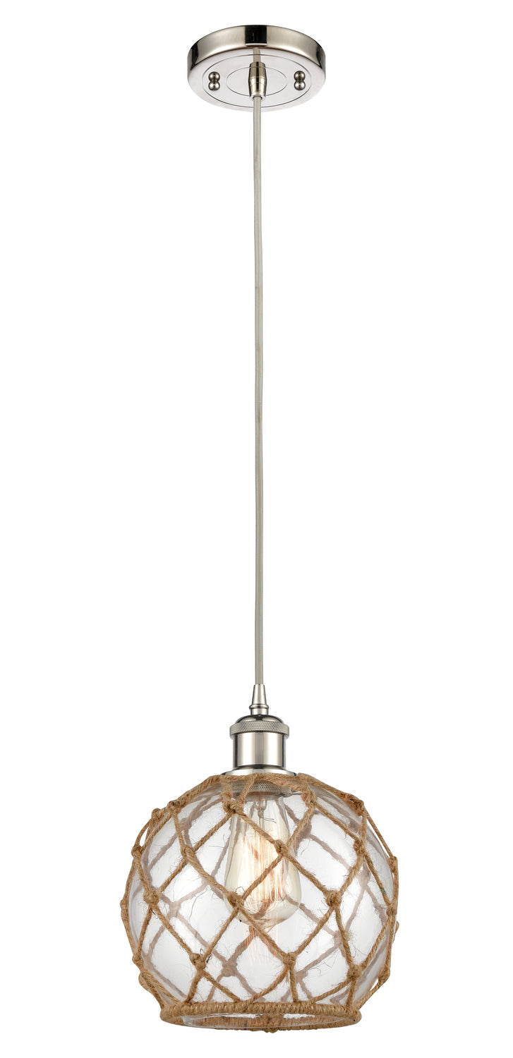 Ballston Mini Pendant Antique Brass 8 Inch
