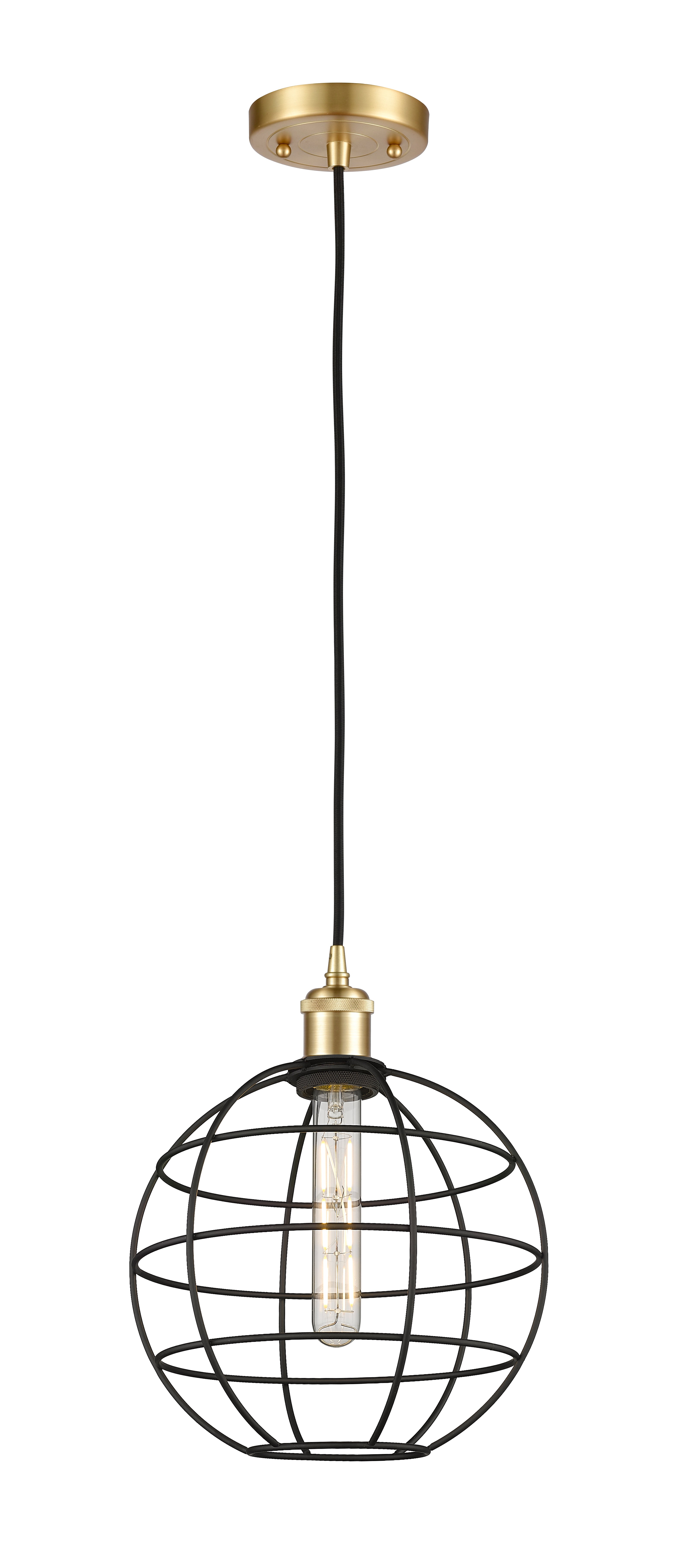 Ballston Mini Pendant Antique Brass 10 Inch