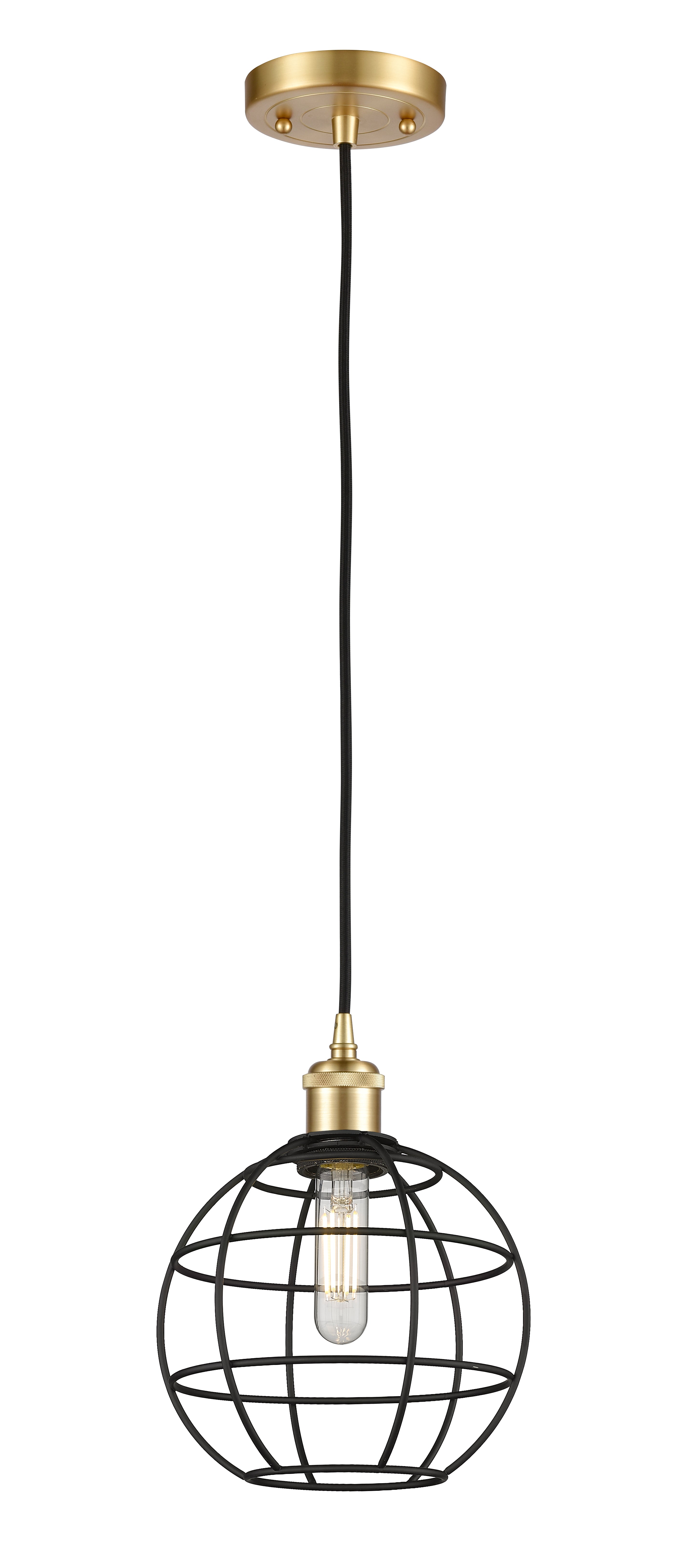 Ballston Mini Pendant Antique Brass Dimmable
