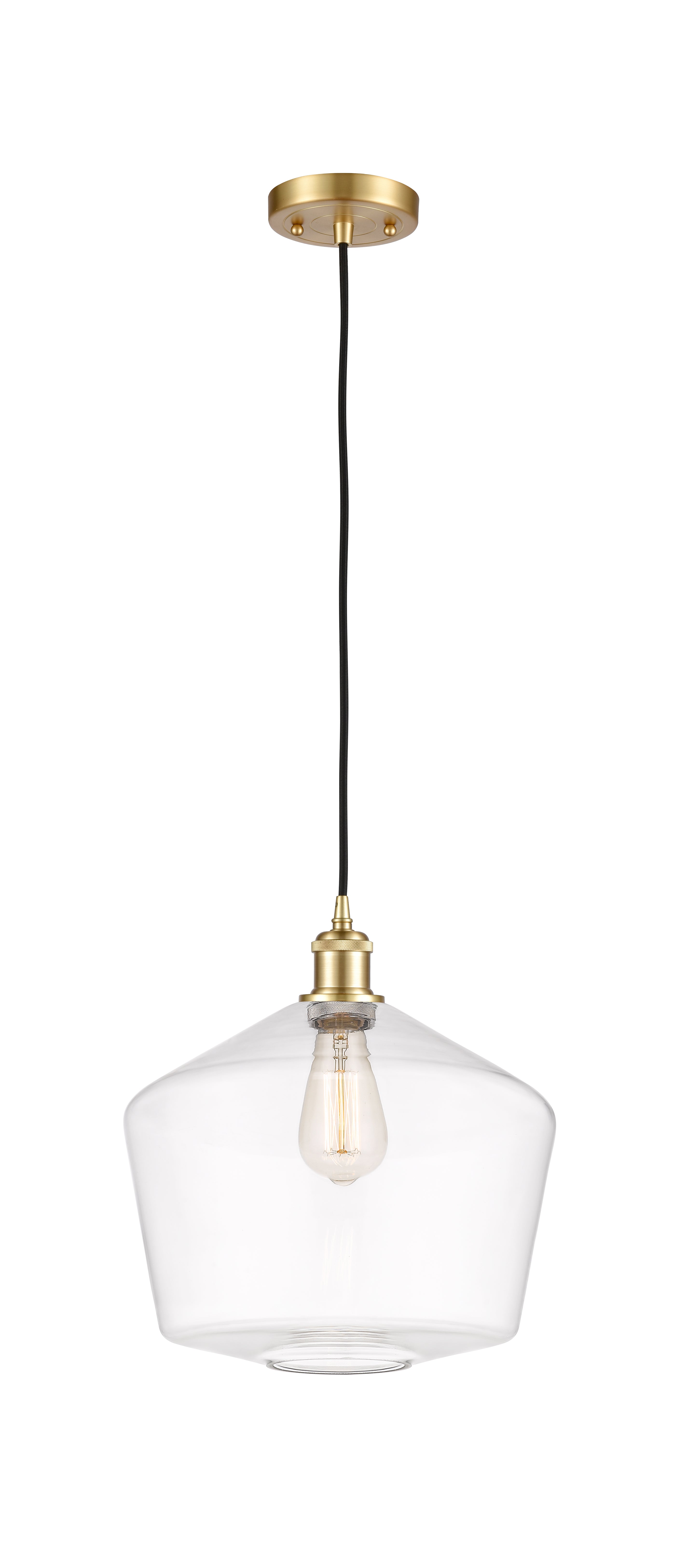 Ballston Mini Pendant Antique Brass 12 Inch