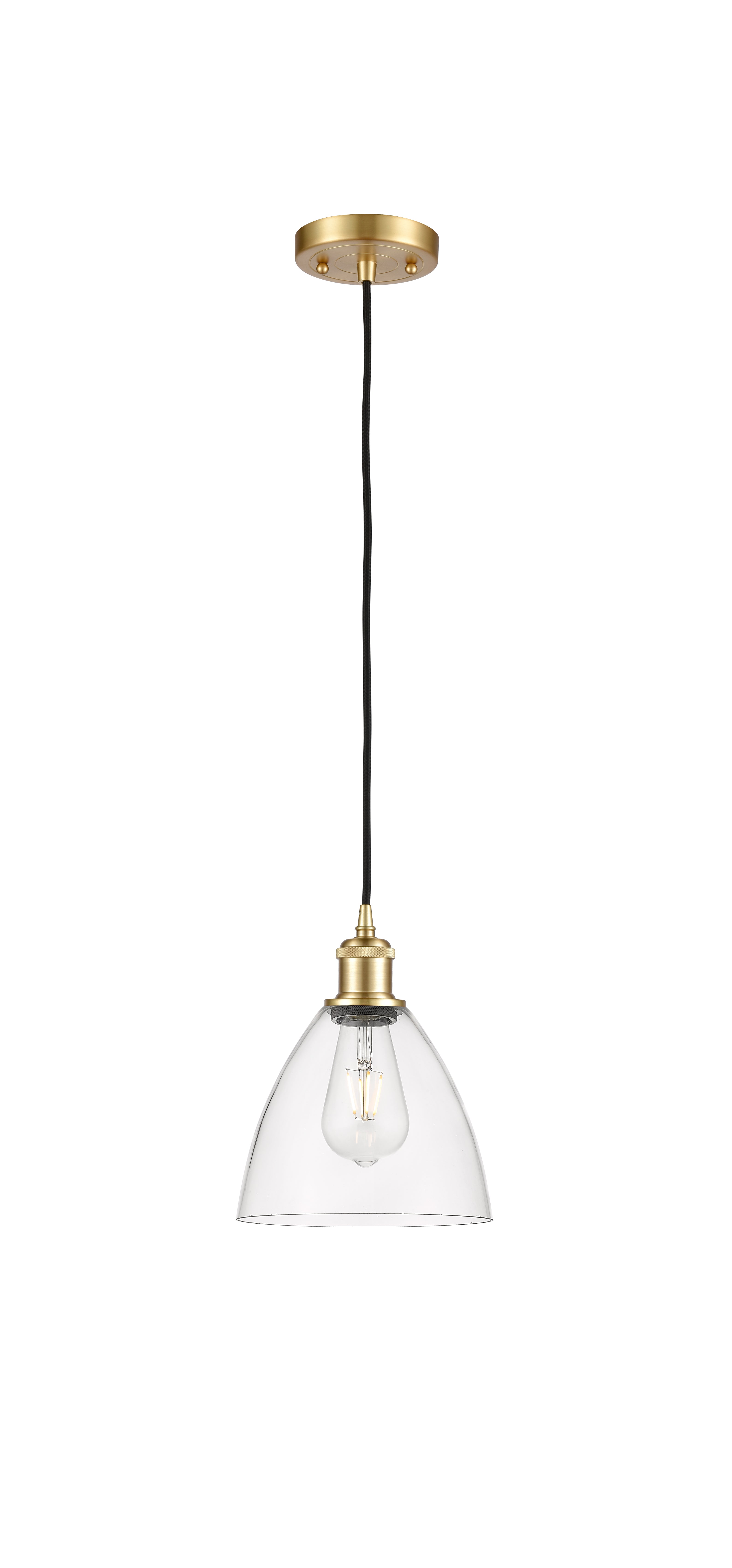 Ballston Mini Pendant Antique Brass Finish