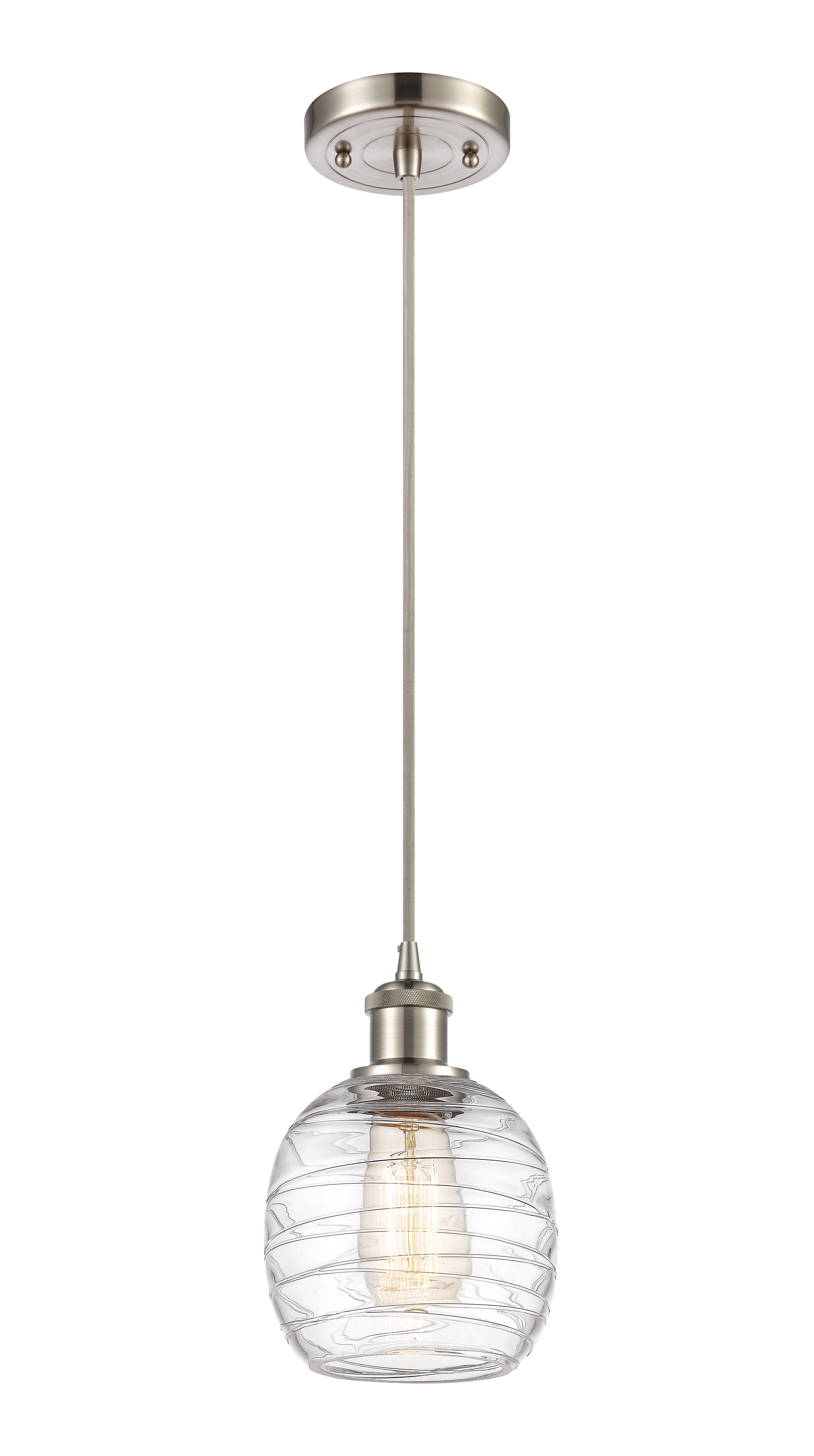 Ballston Mini Pendant Antique Brass Finish