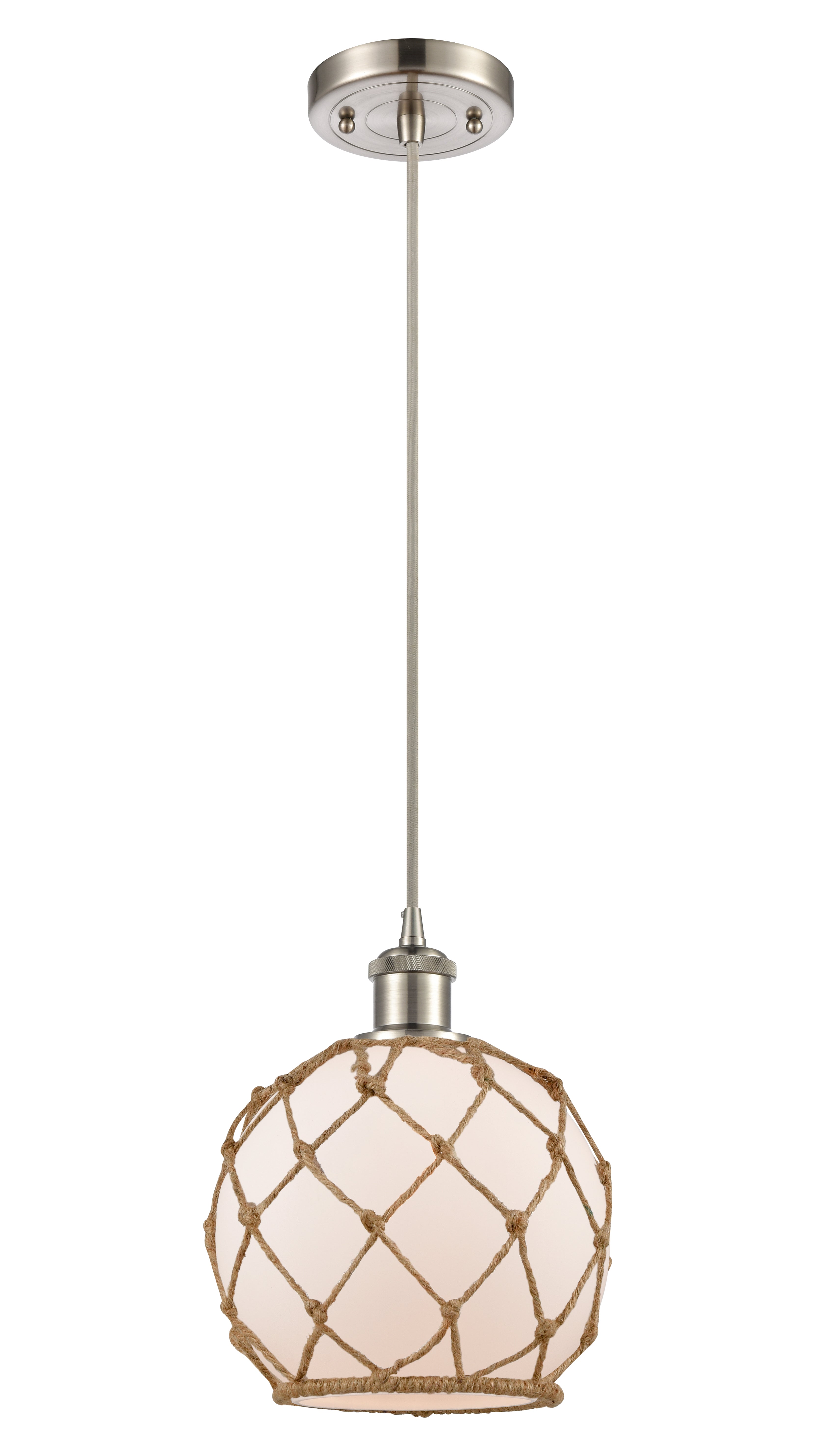 Ballston Mini Pendant Cast Brass 8 Inch