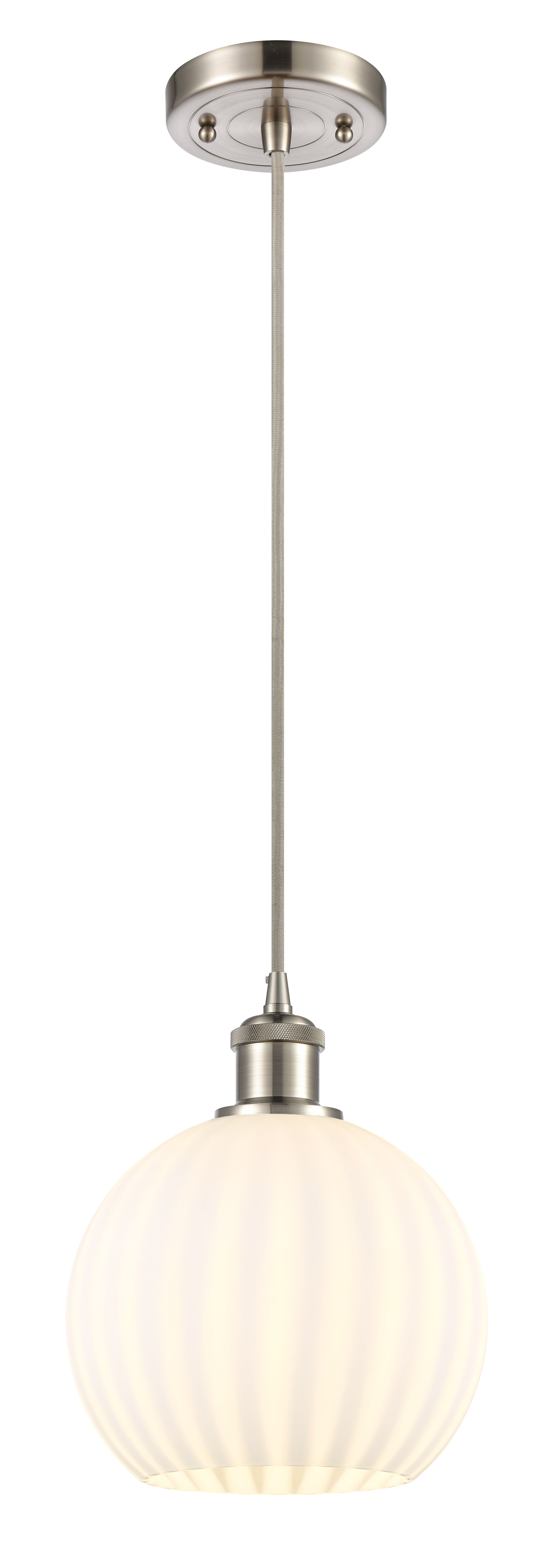 Ballston Mini Pendant Antique Brass 8 Inch