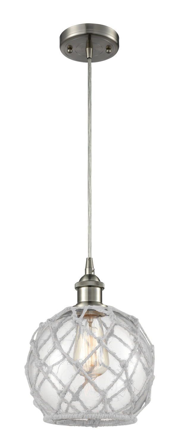 Ballston Mini Pendant Antique Brass 8 Inch