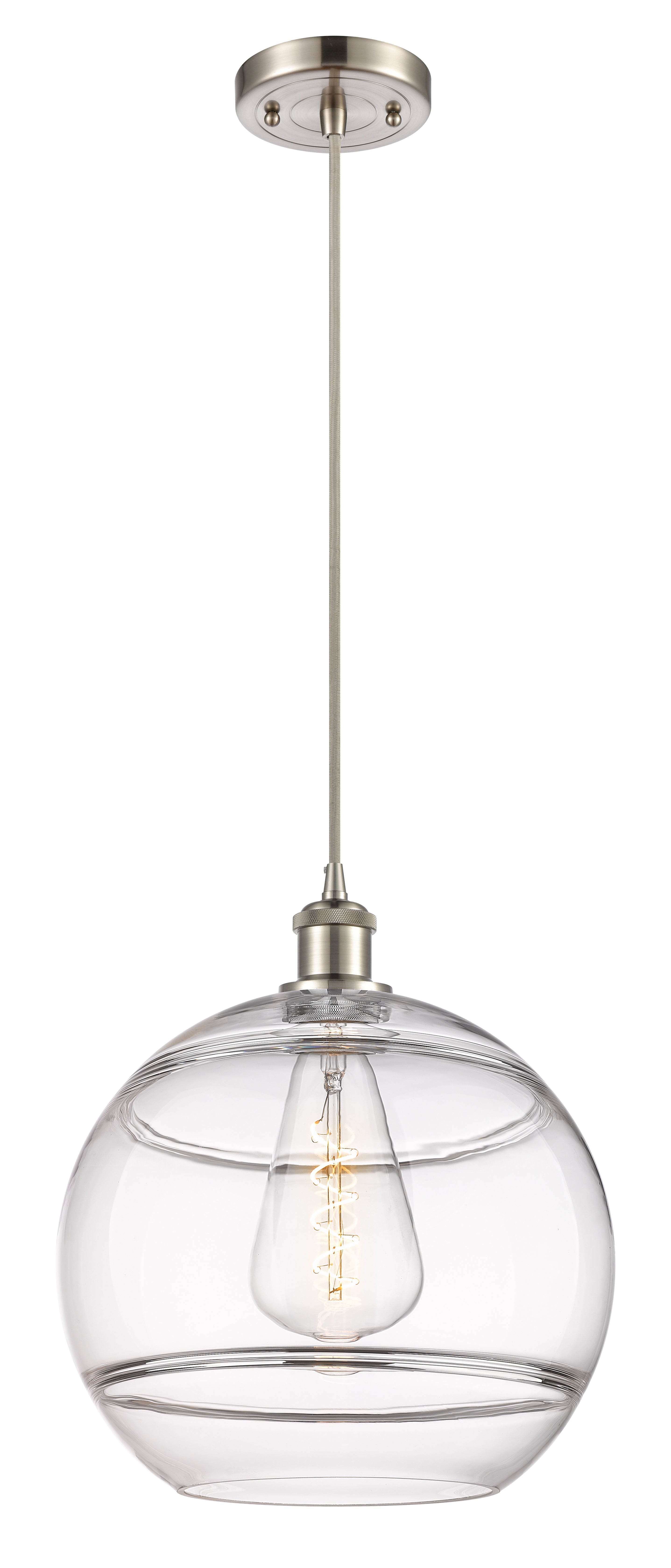 Ballston Mini Pendant Antique Brass Glass