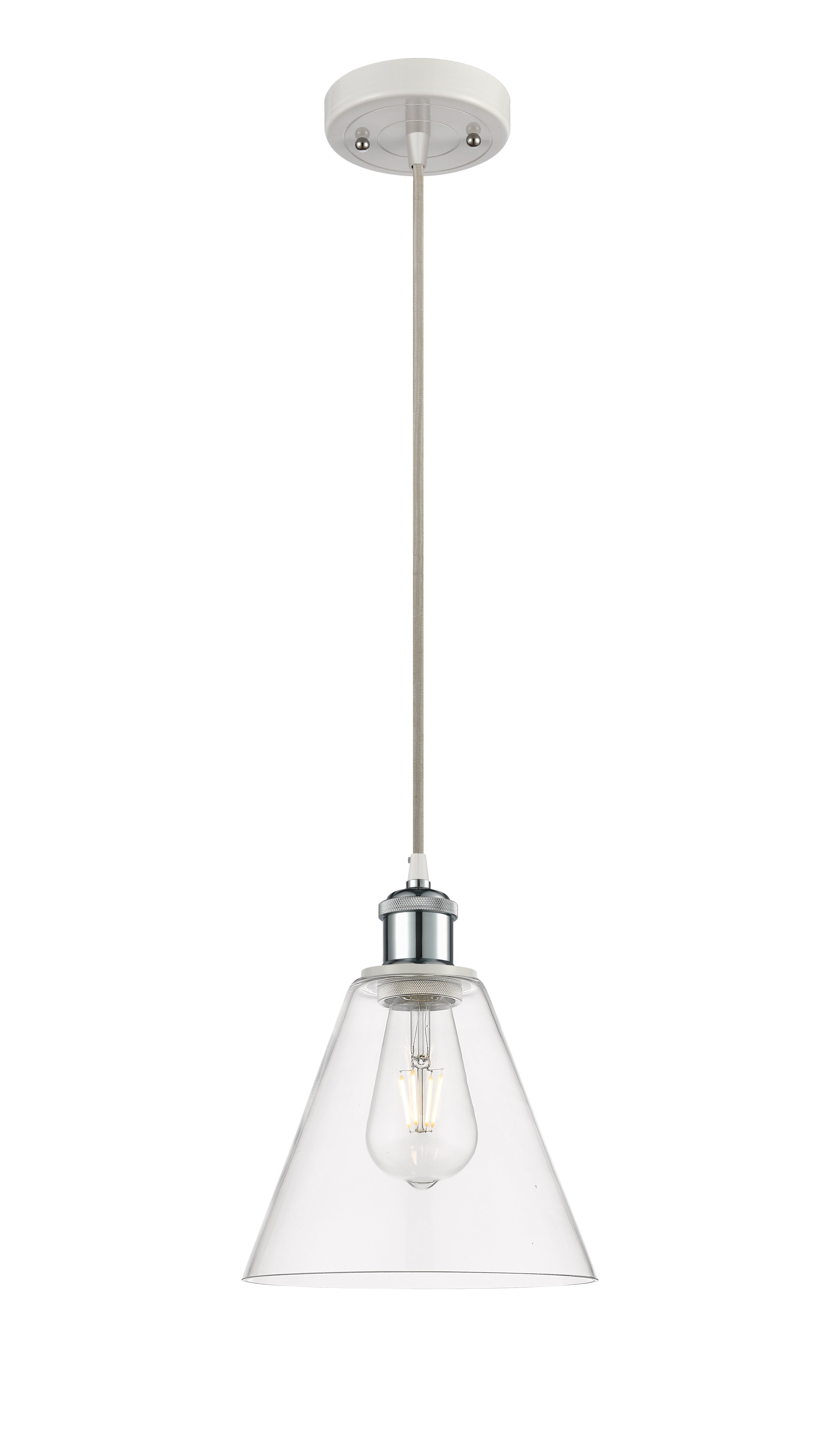 Ballston Mini Pendant 8 Inch Antique Brass