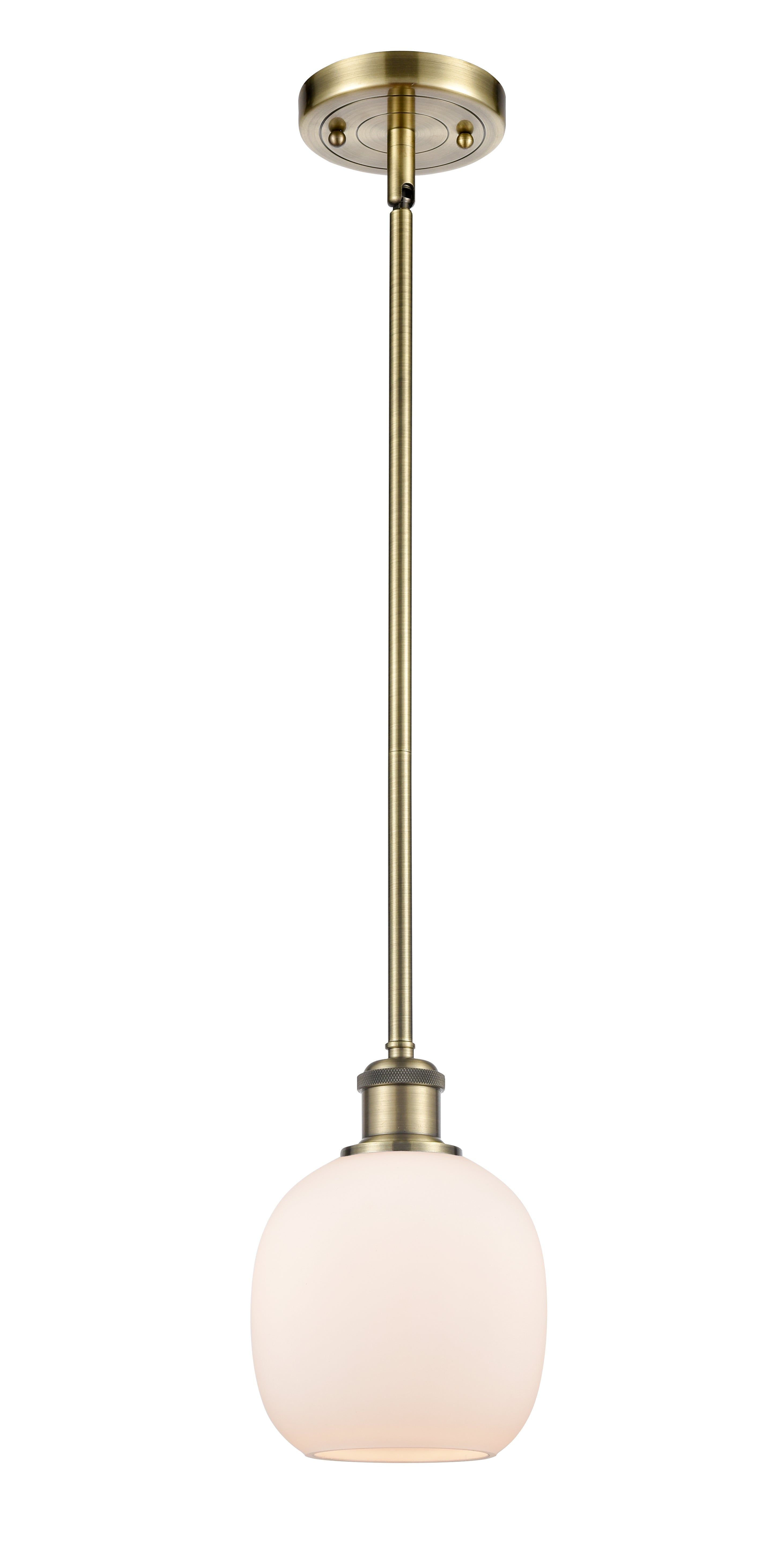 Ballston Mini Pendant Antique Brass Finish