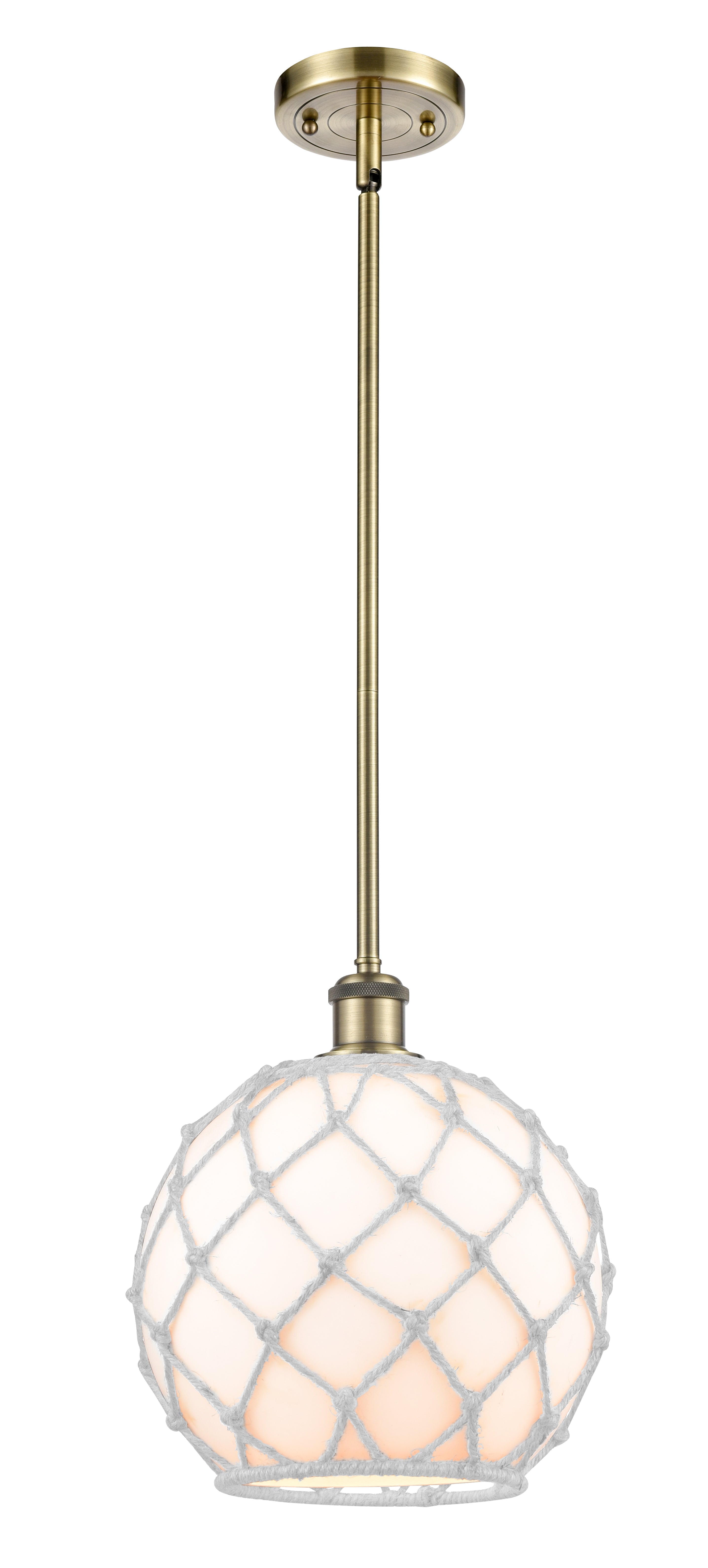 Ballston Mini Pendant Antique Brass Finish