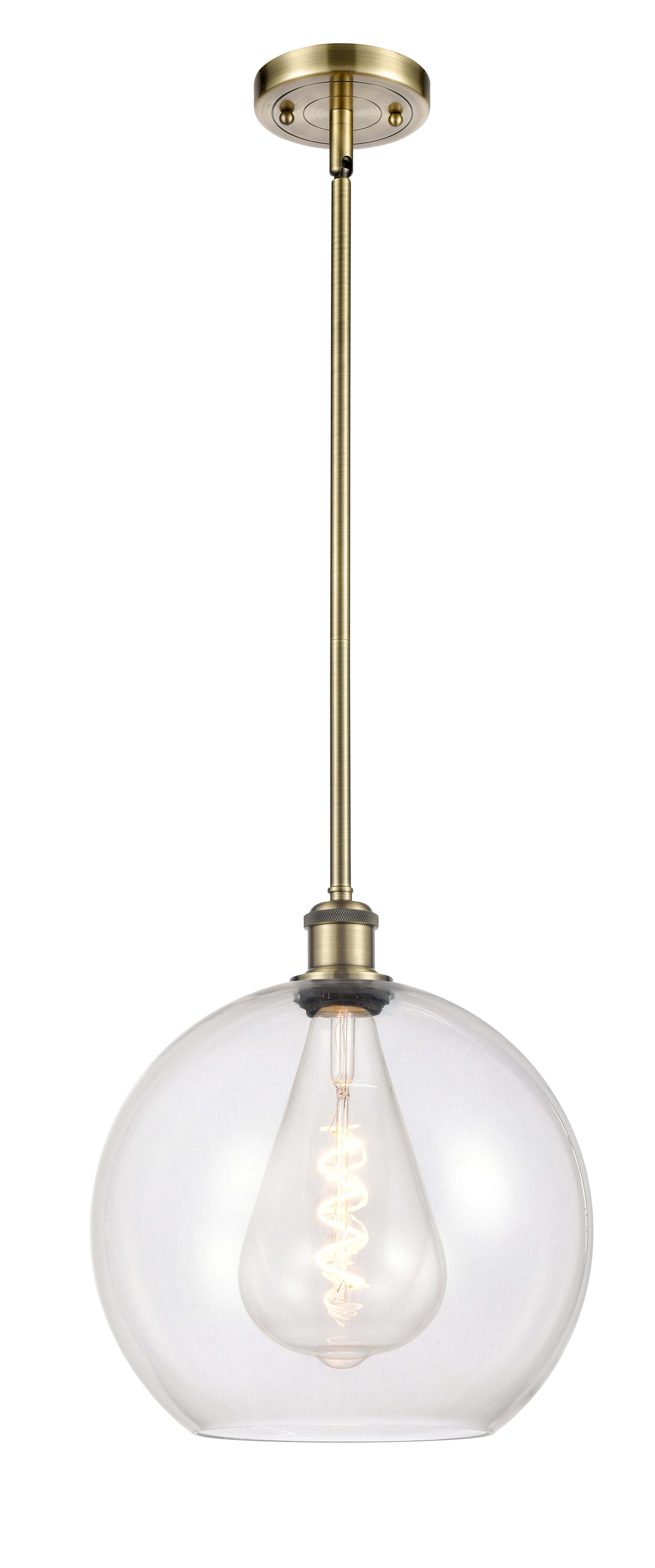 Ballston Mini Pendant Antique Brass Finish