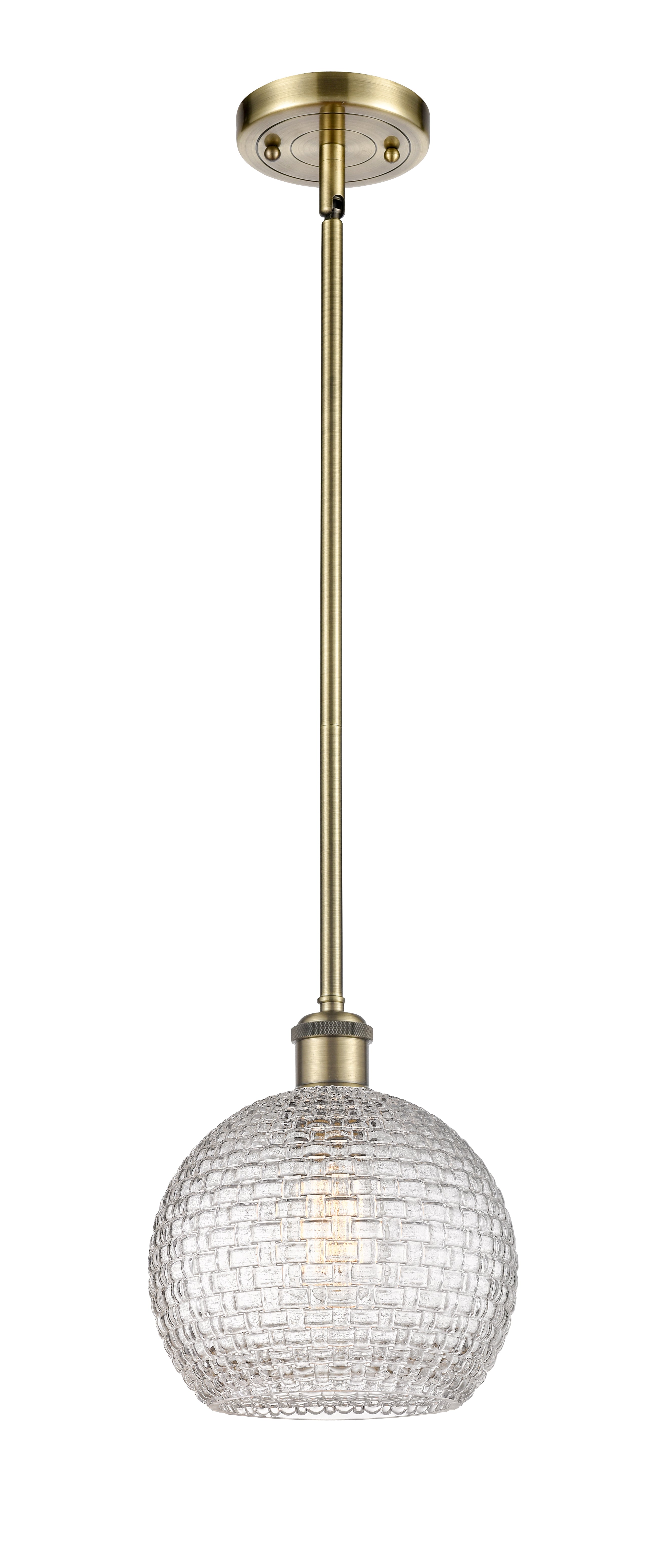 Ballston Mini Pendant Antique Brass Finish