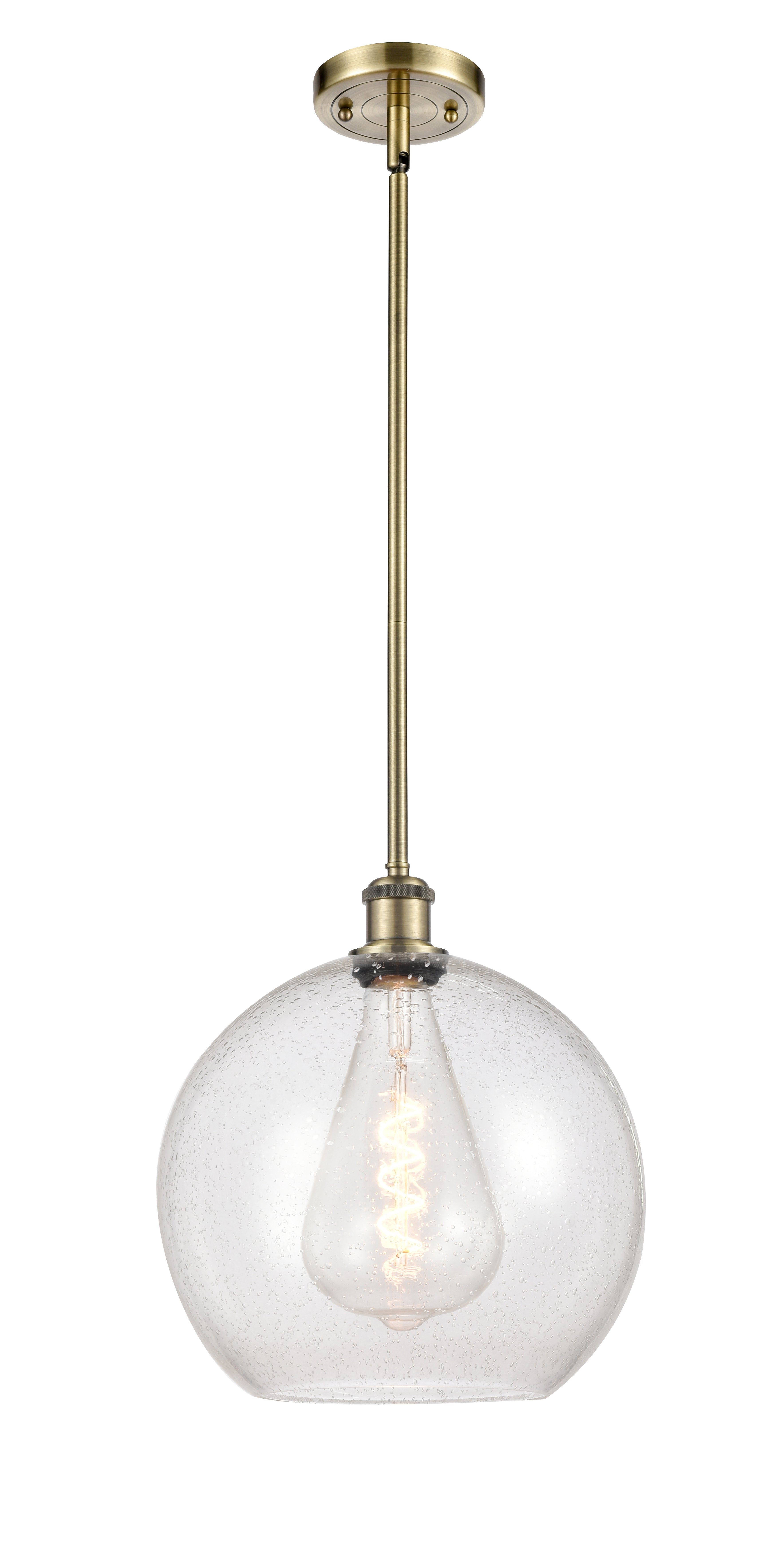 Ballston Mini Pendant Antique Brass Finish