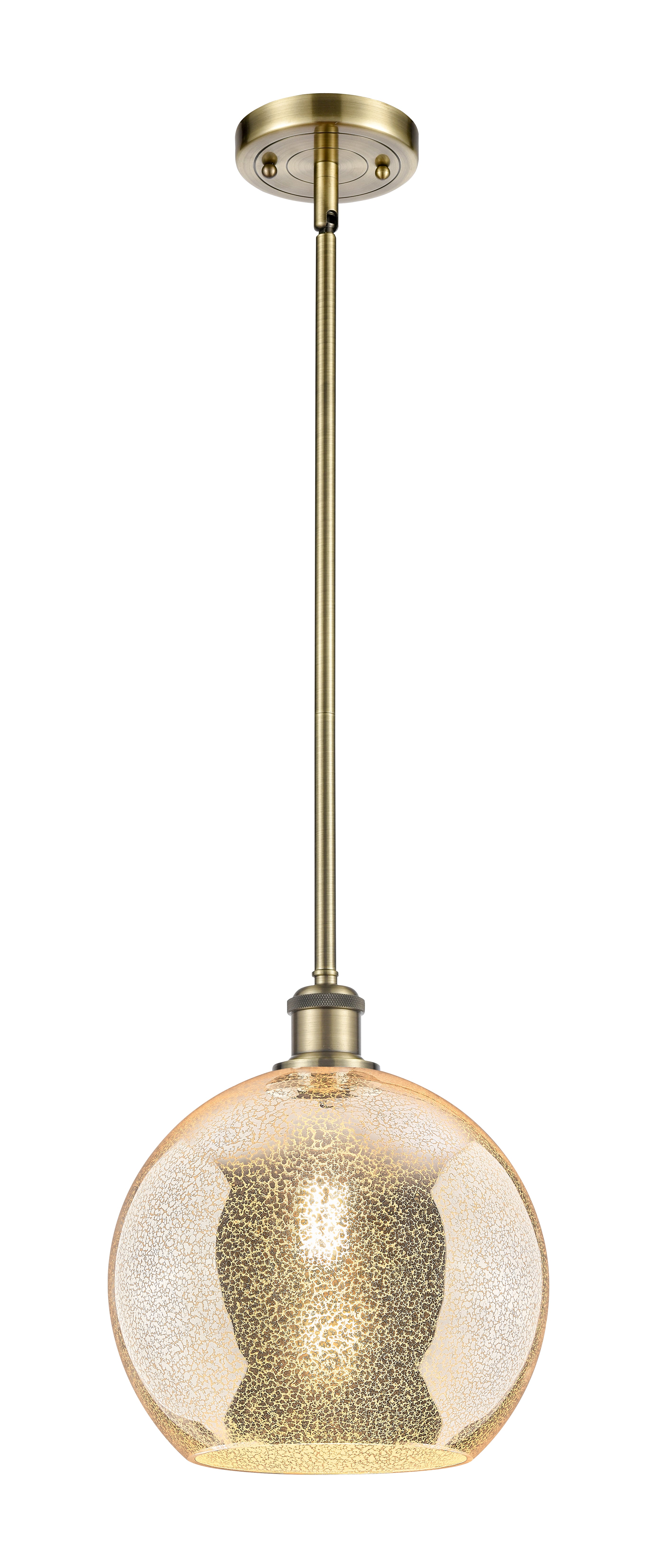 Ballston Mini Pendant Antique Brass Finish