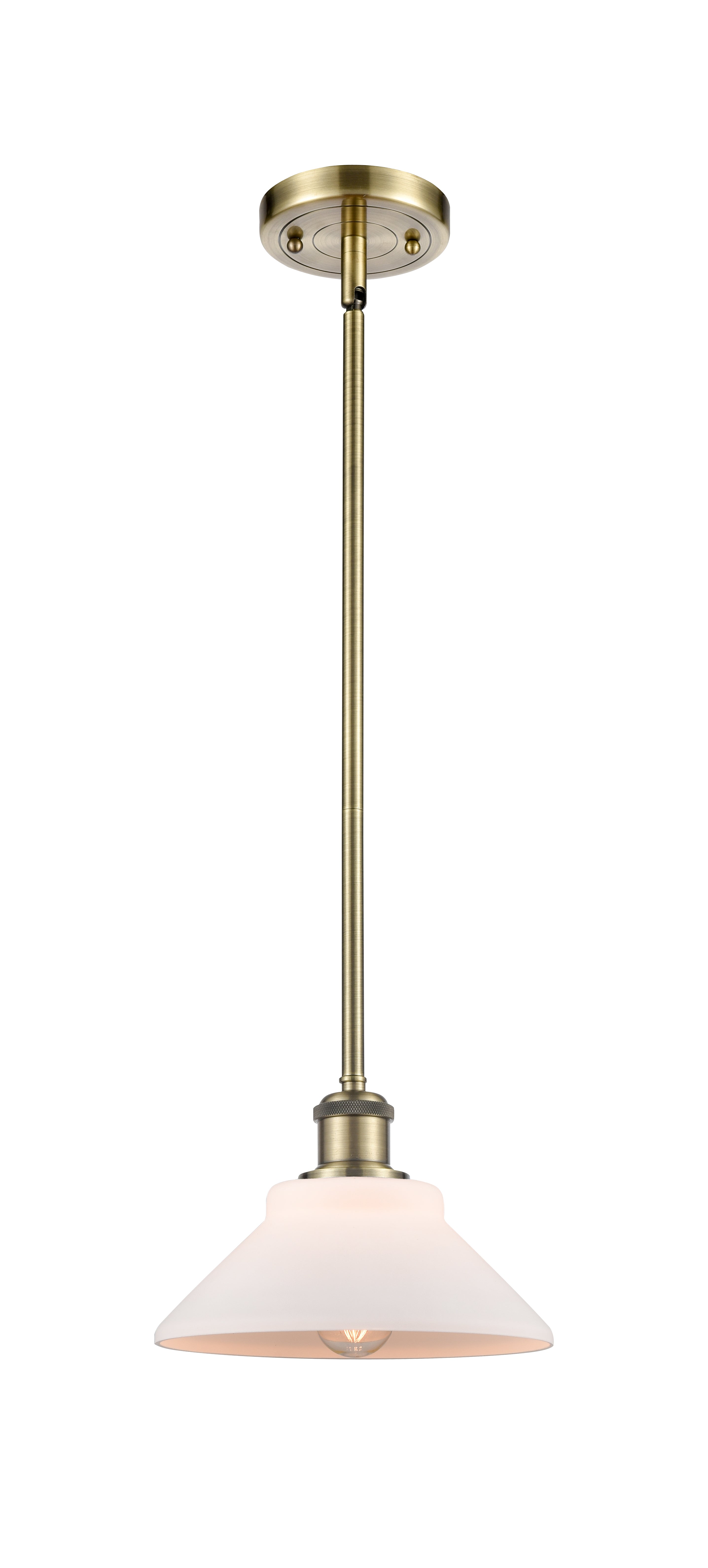 Ballston Mini Pendant Antique Brass Cast