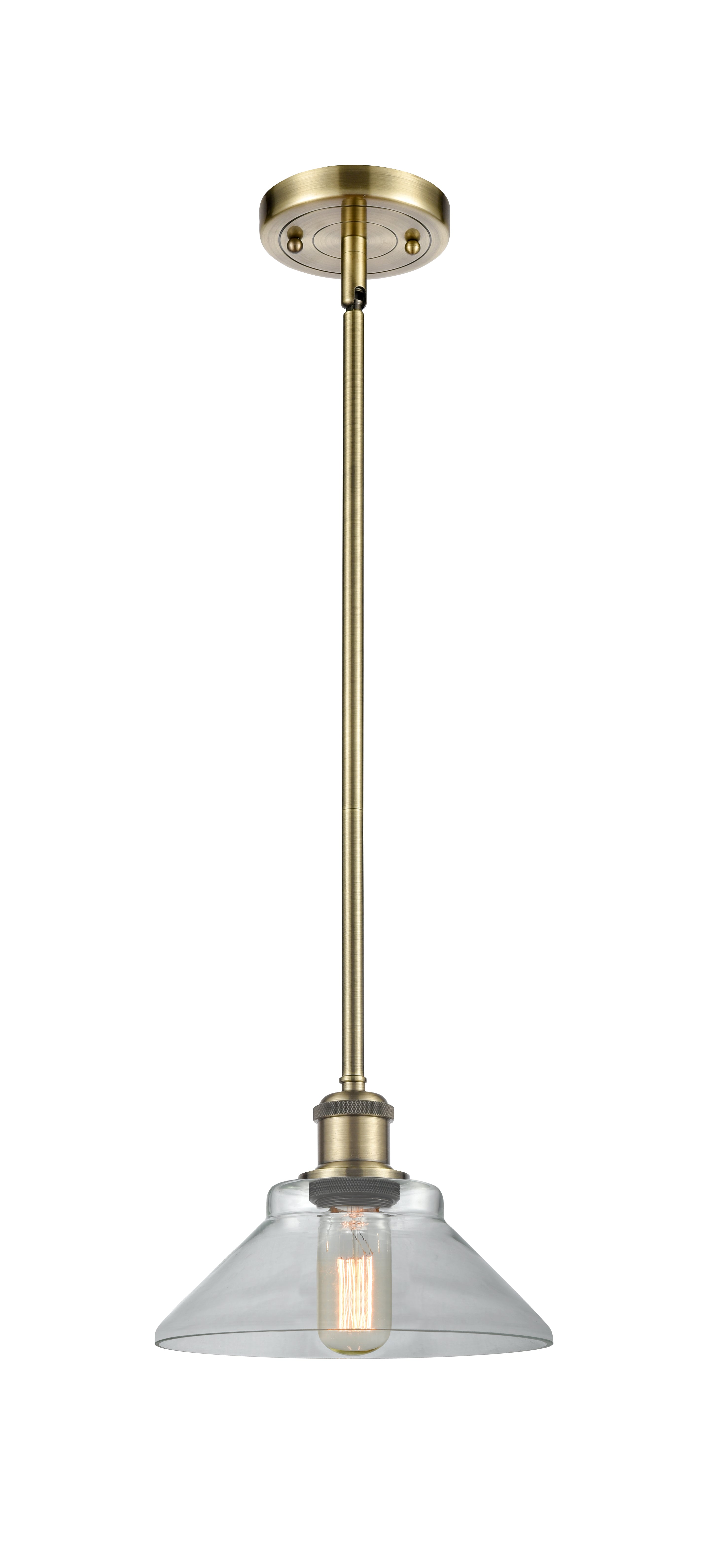 Ballston Mini Pendant Antique Brass Cast